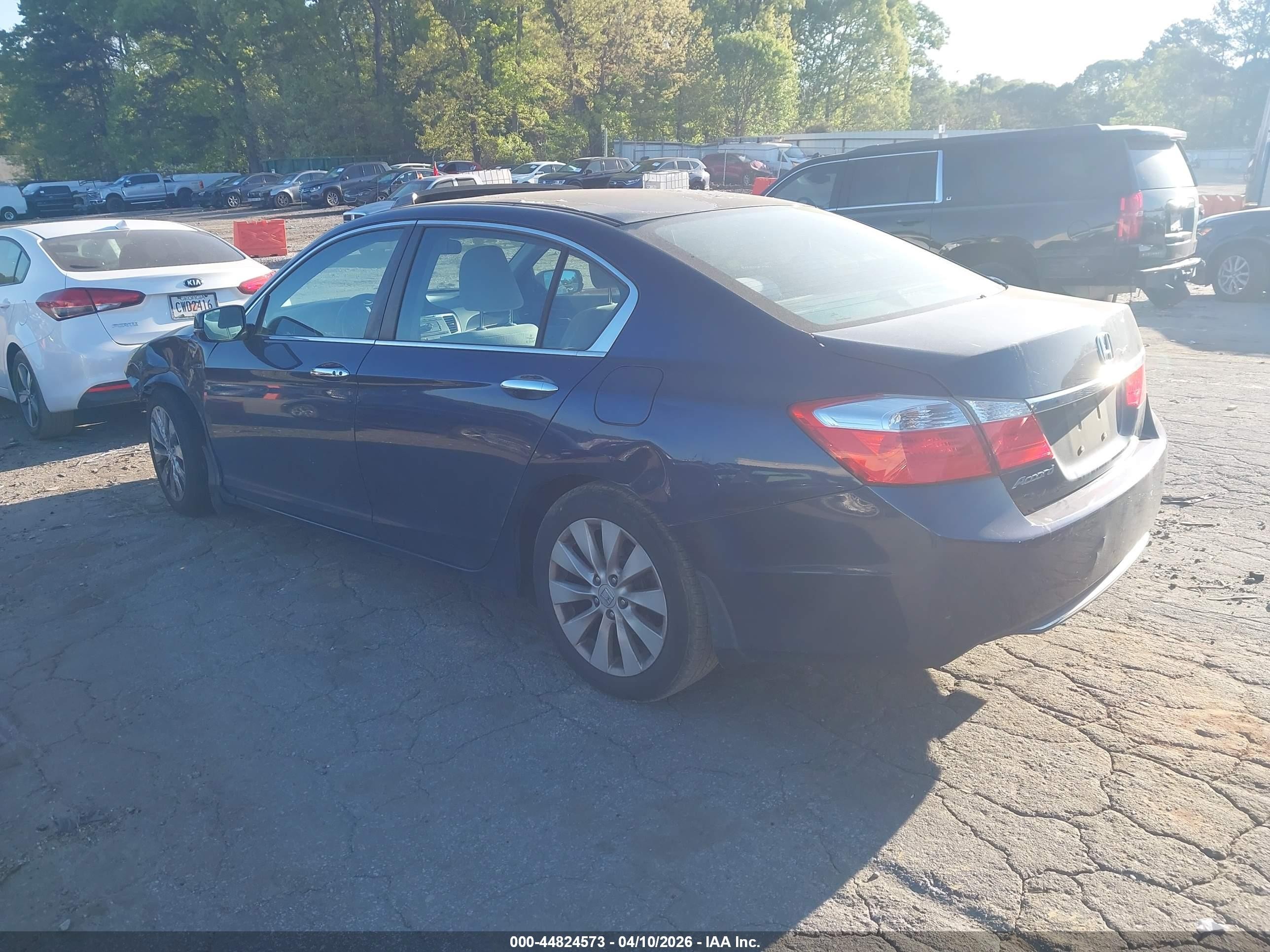 2014 Honda Accord Ex Blue vin: 1HGCR2F72EA178191