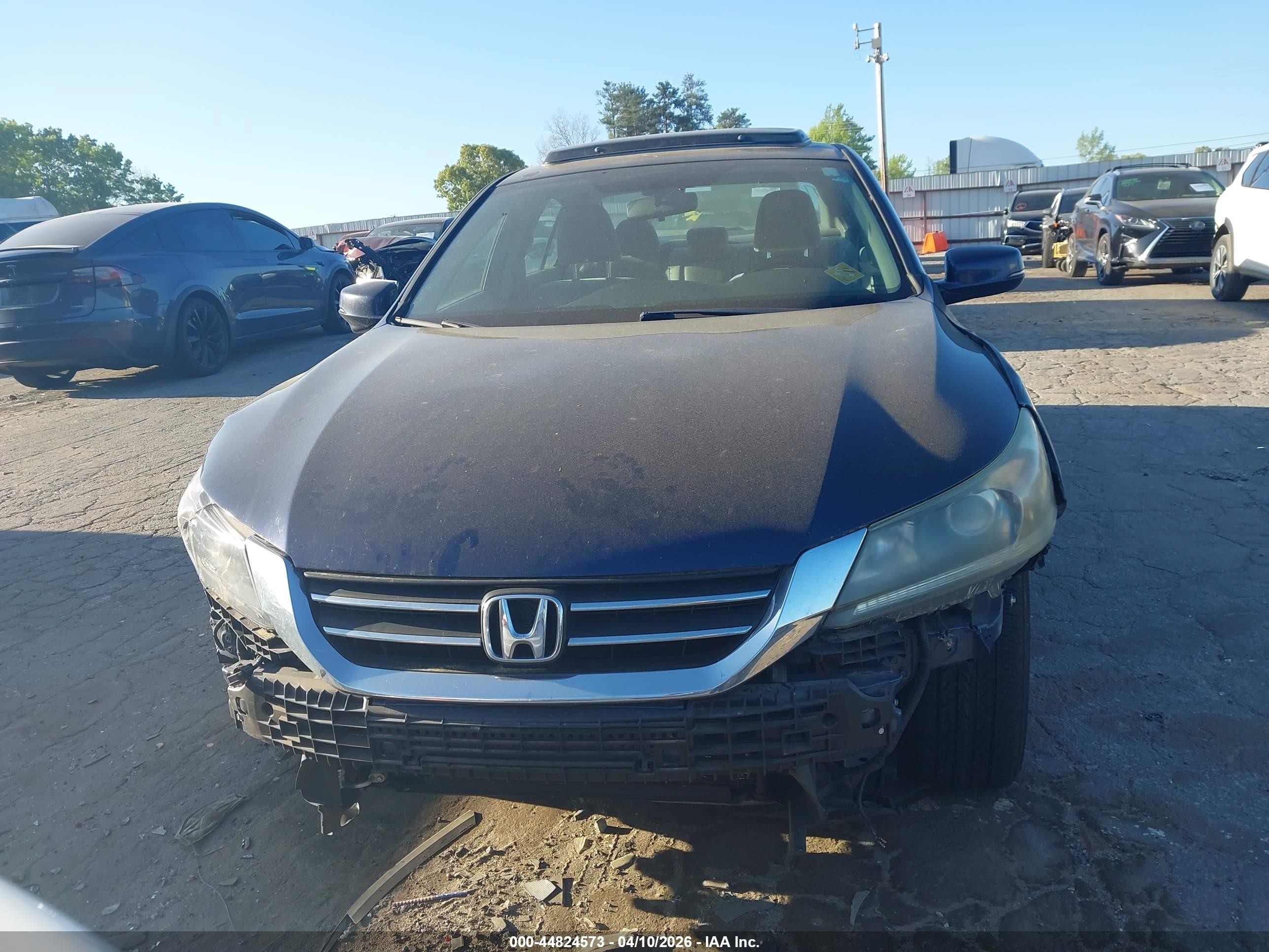 2014 Honda Accord Ex Blue vin: 1HGCR2F72EA178191