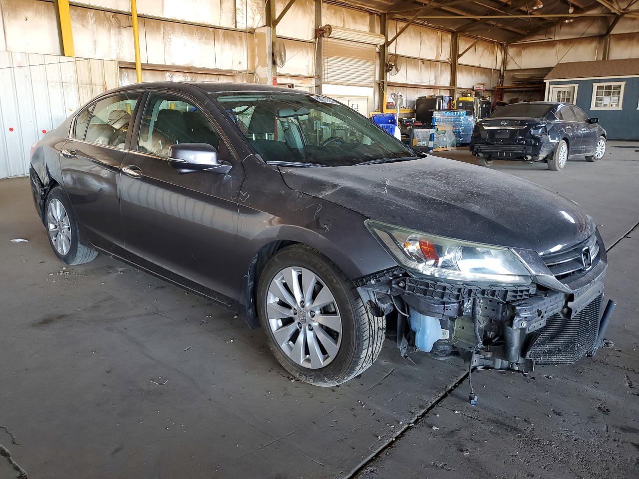 2014 Honda Accord Ex Gray vin: 1HGCR2F72EA216812