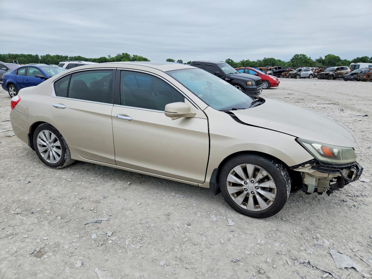 2015 Honda Accord Ex Бежевый vin: 1HGCR2F72FA049045