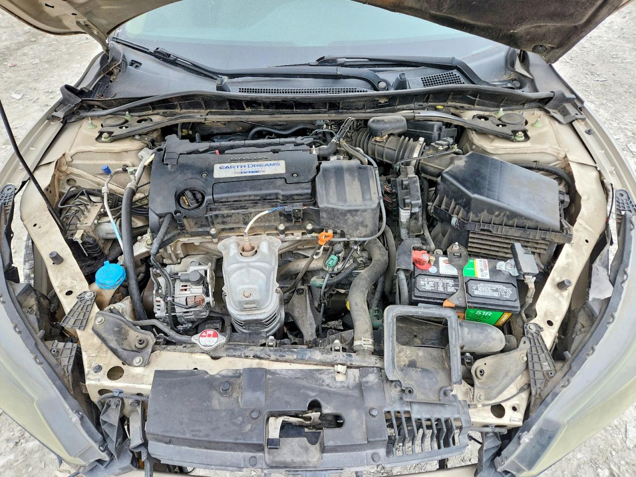 2015 Honda Accord Ex Бежевый vin: 1HGCR2F72FA049045