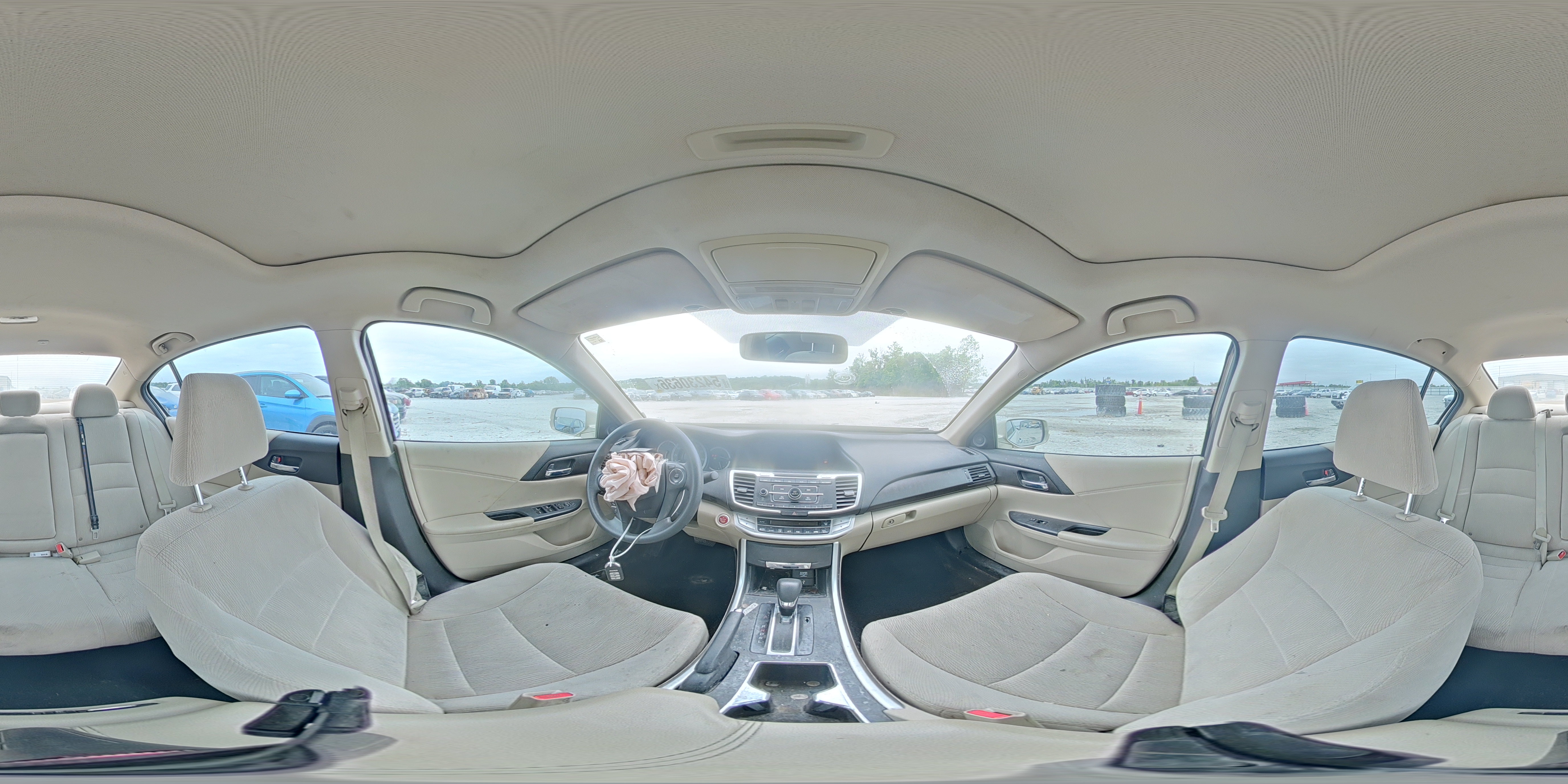 2015 Honda Accord Ex Бежевый vin: 1HGCR2F72FA049045