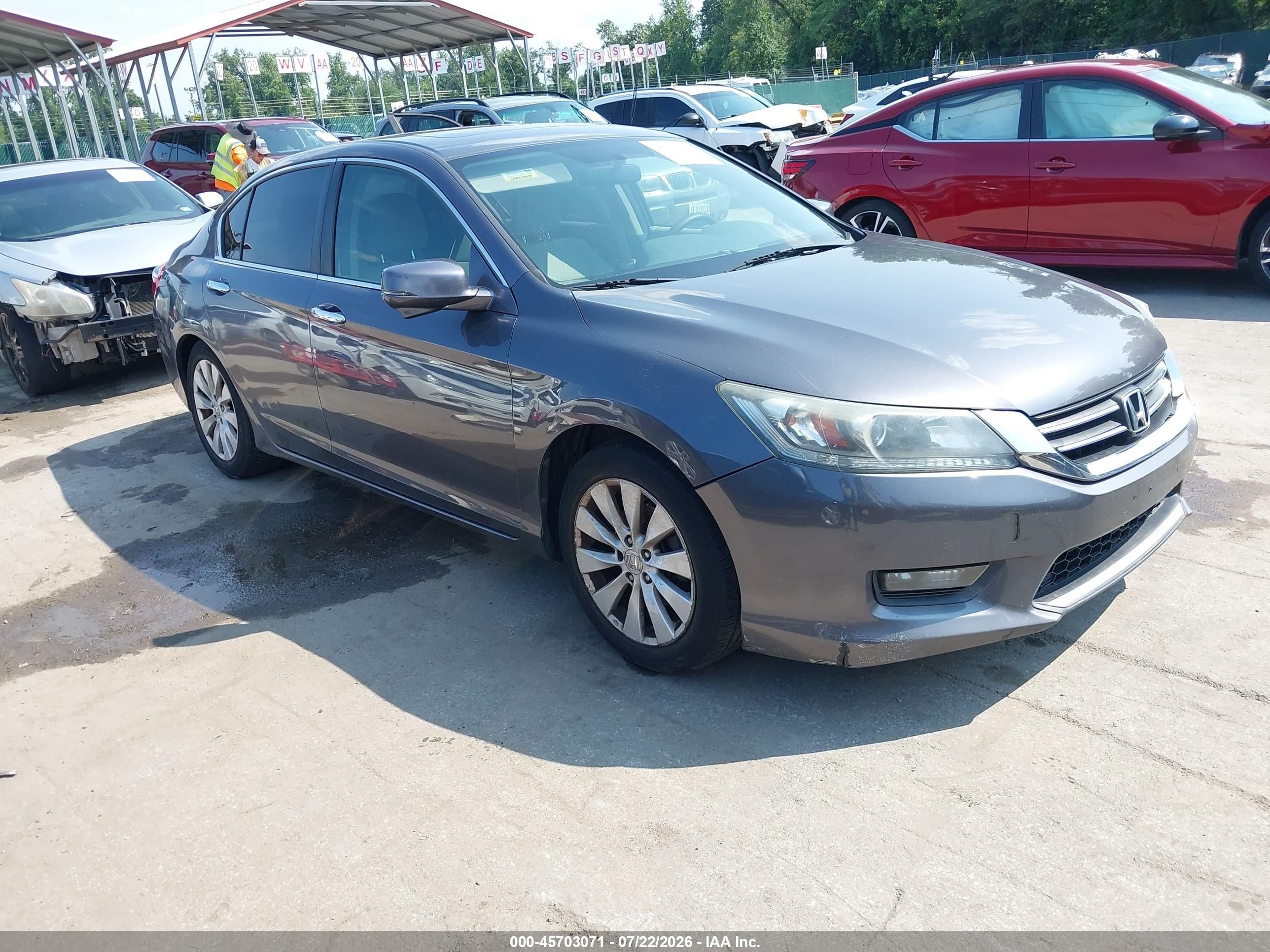2015 Honda Accord Ex Gray vin: 1HGCR2F72FA103041