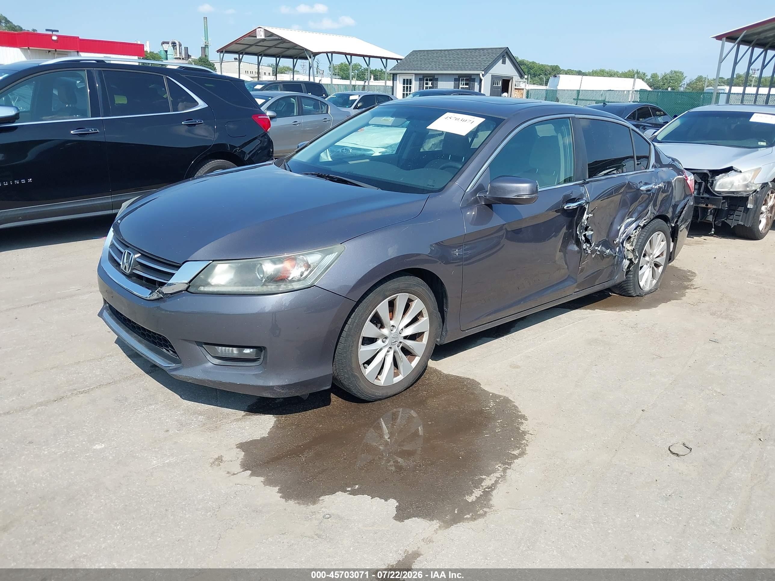 2015 Honda Accord Ex Gray vin: 1HGCR2F72FA103041