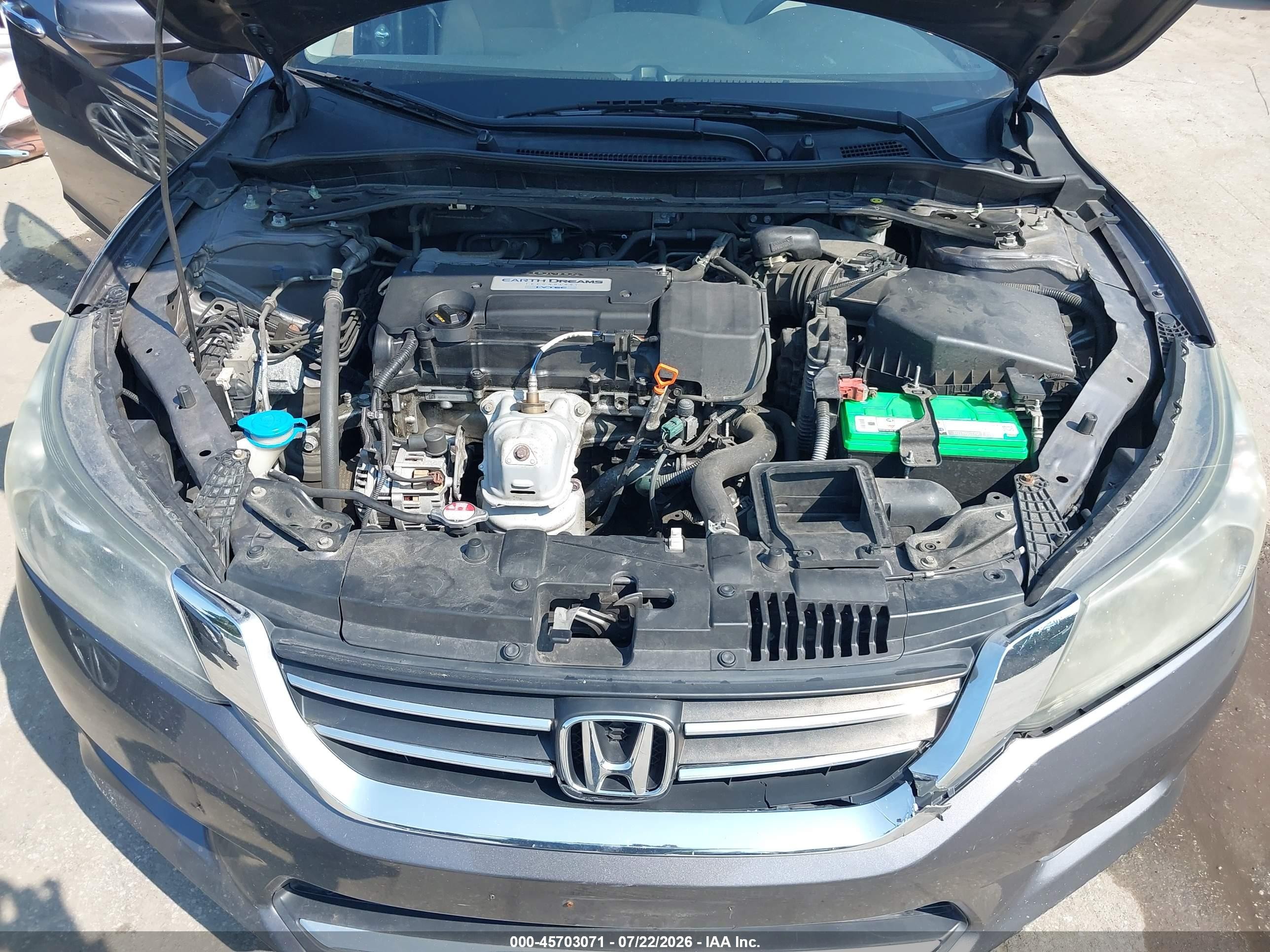 2015 Honda Accord Ex Gray vin: 1HGCR2F72FA103041