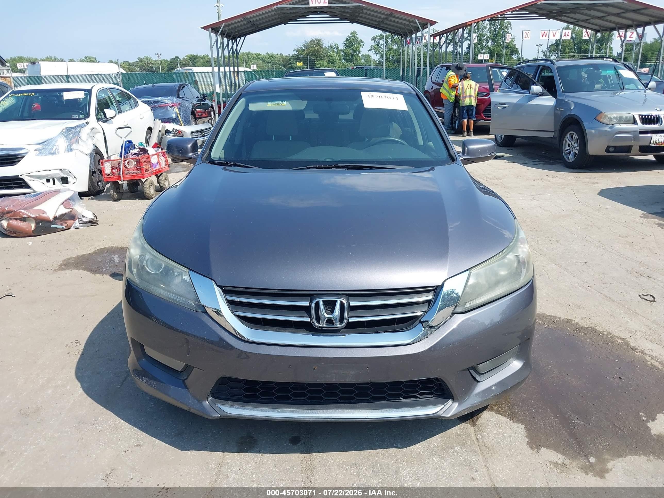 2015 Honda Accord Ex Gray vin: 1HGCR2F72FA103041