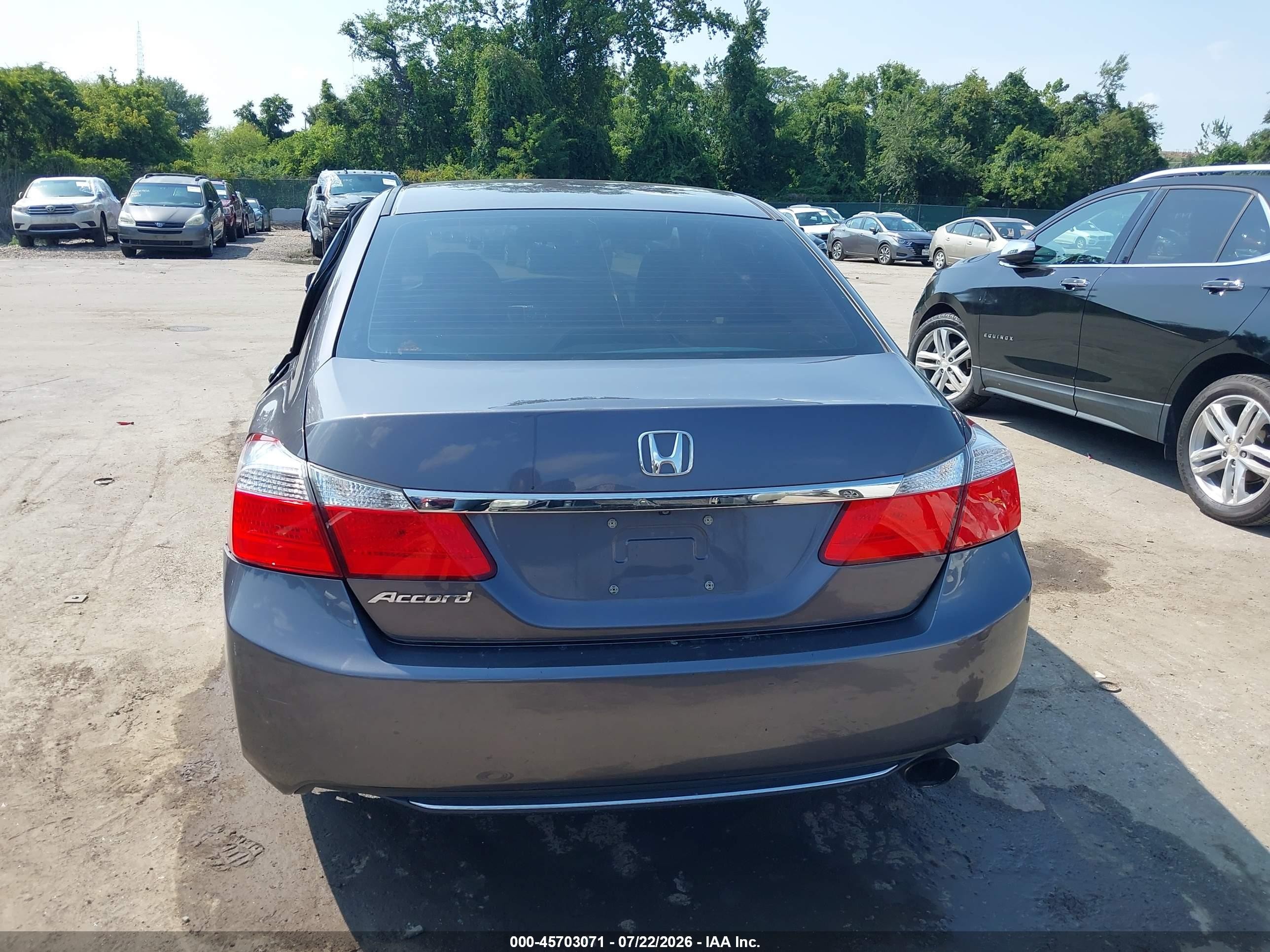2015 Honda Accord Ex Gray vin: 1HGCR2F72FA103041