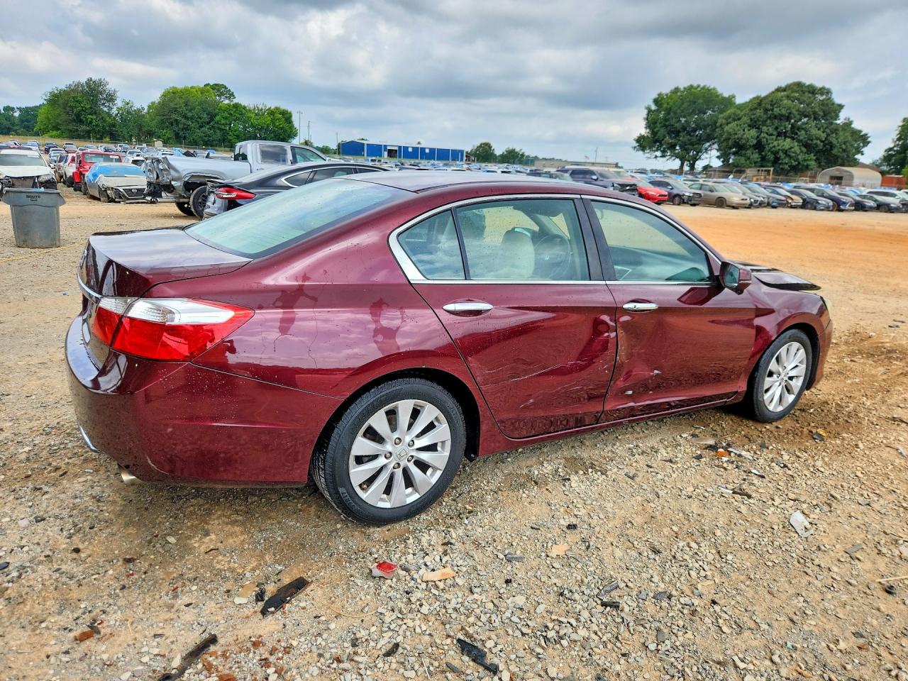 2015 Honda Accord Ex Темно-бордовый vin: 1HGCR2F72FA141207