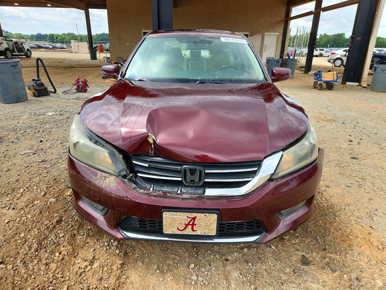 2015 Honda Accord Ex Темно-бордовый vin: 1HGCR2F72FA141207