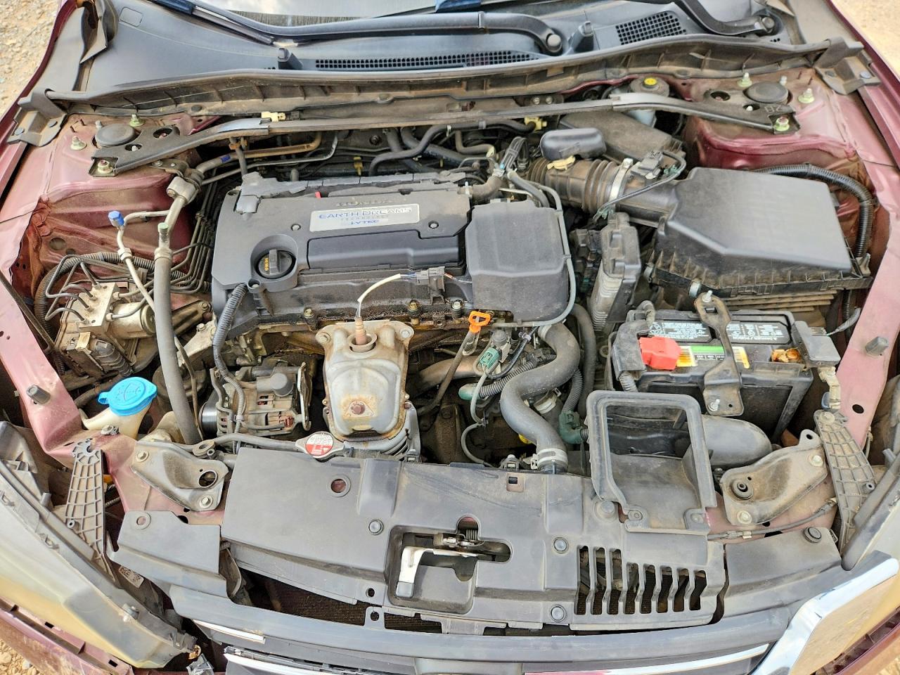 2015 Honda Accord Ex Темно-бордовый vin: 1HGCR2F72FA141207