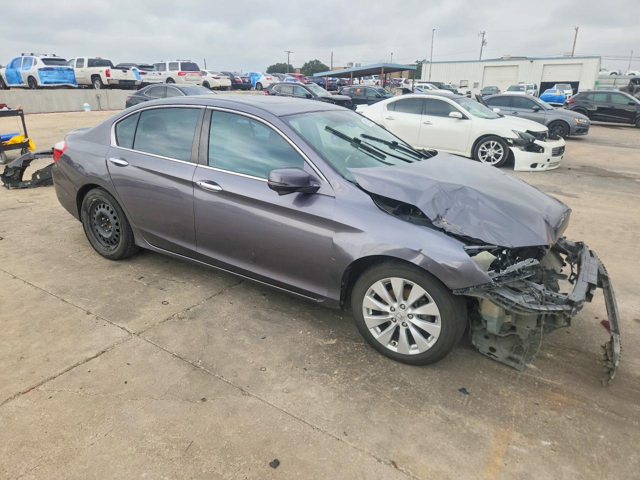 2015 Honda Accord Ex Gray vin: 1HGCR2F72FA145869