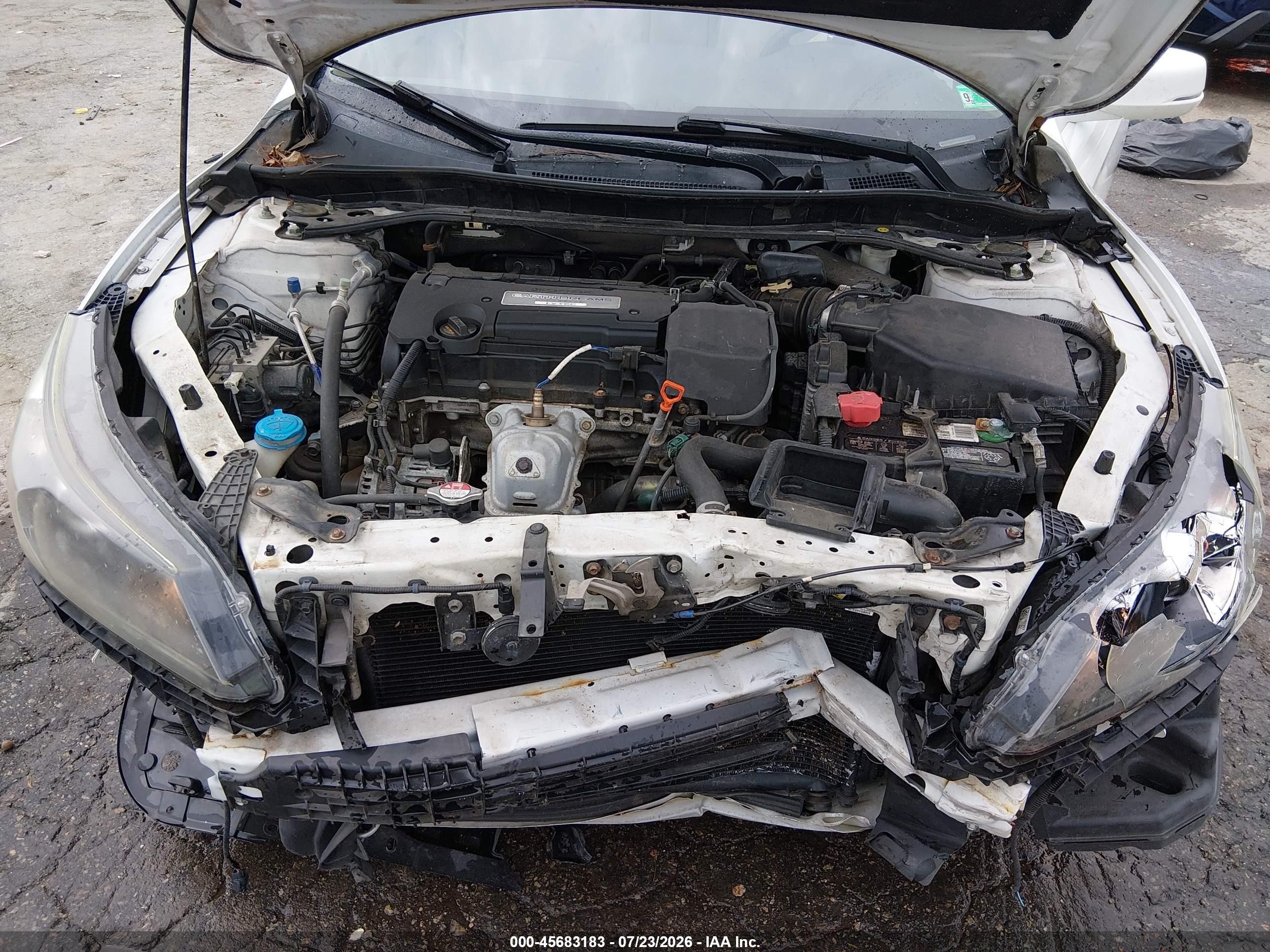 2015 Honda Accord Ex White vin: 1HGCR2F72FA148299