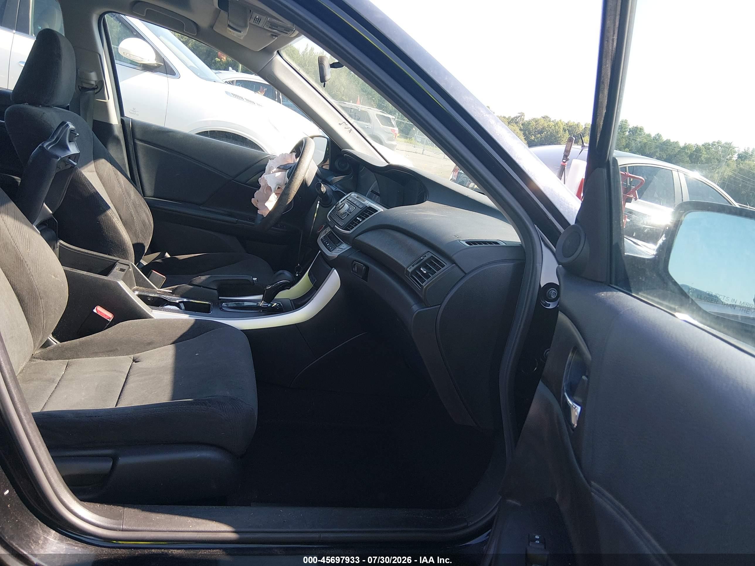 2015 Honda Accord Ex Black vin: 1HGCR2F72FA159223