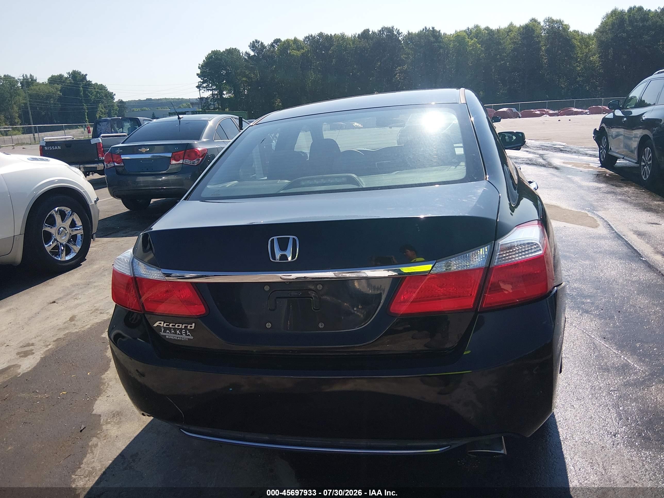 2015 Honda Accord Ex Black vin: 1HGCR2F72FA159223