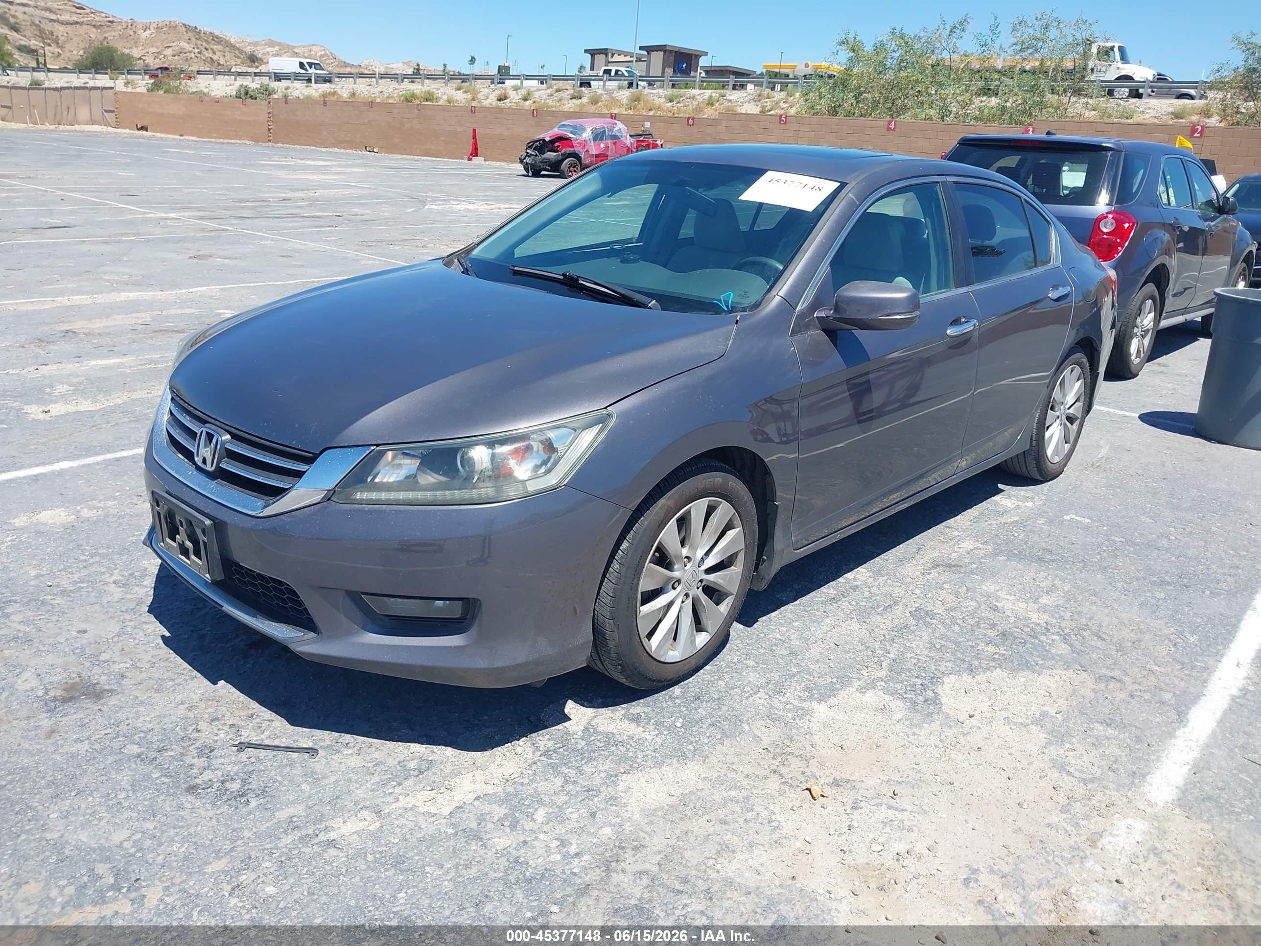 2015 Honda Accord Ex Gray vin: 1HGCR2F72FA207948