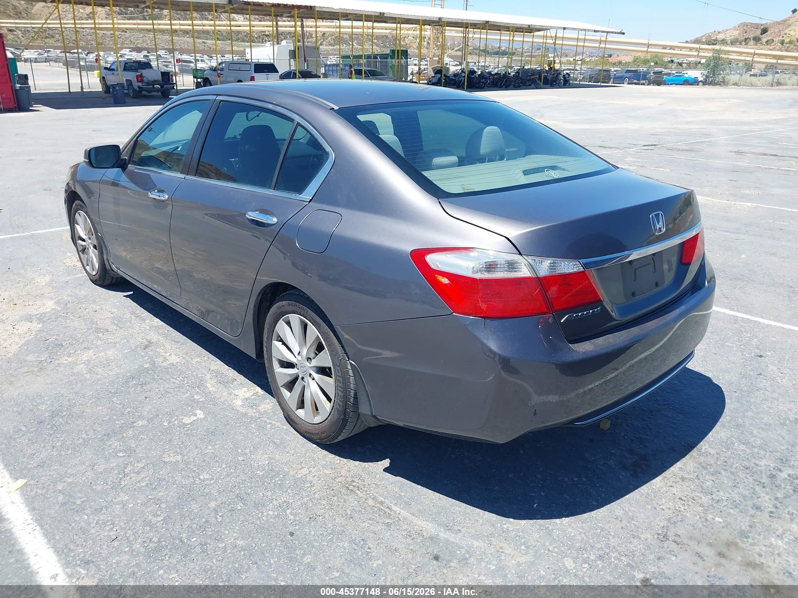 2015 Honda Accord Ex Gray vin: 1HGCR2F72FA207948