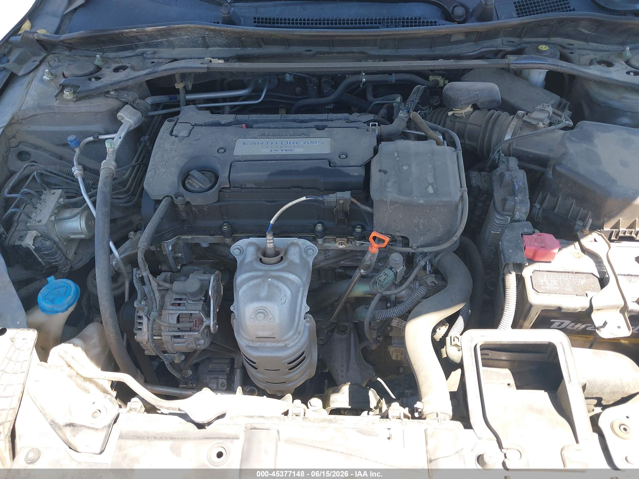 2015 Honda Accord Ex Gray vin: 1HGCR2F72FA207948