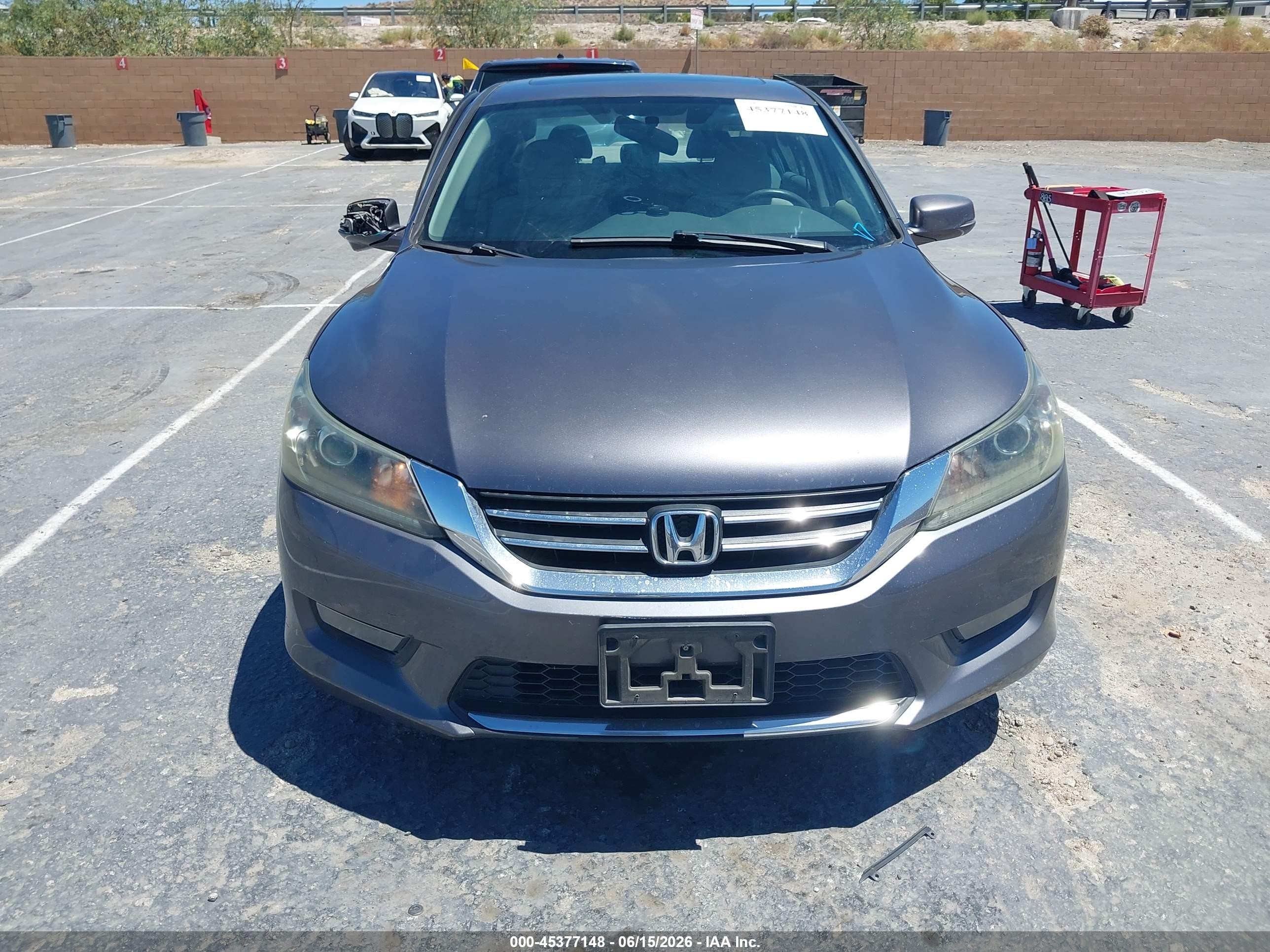 2015 Honda Accord Ex Gray vin: 1HGCR2F72FA207948