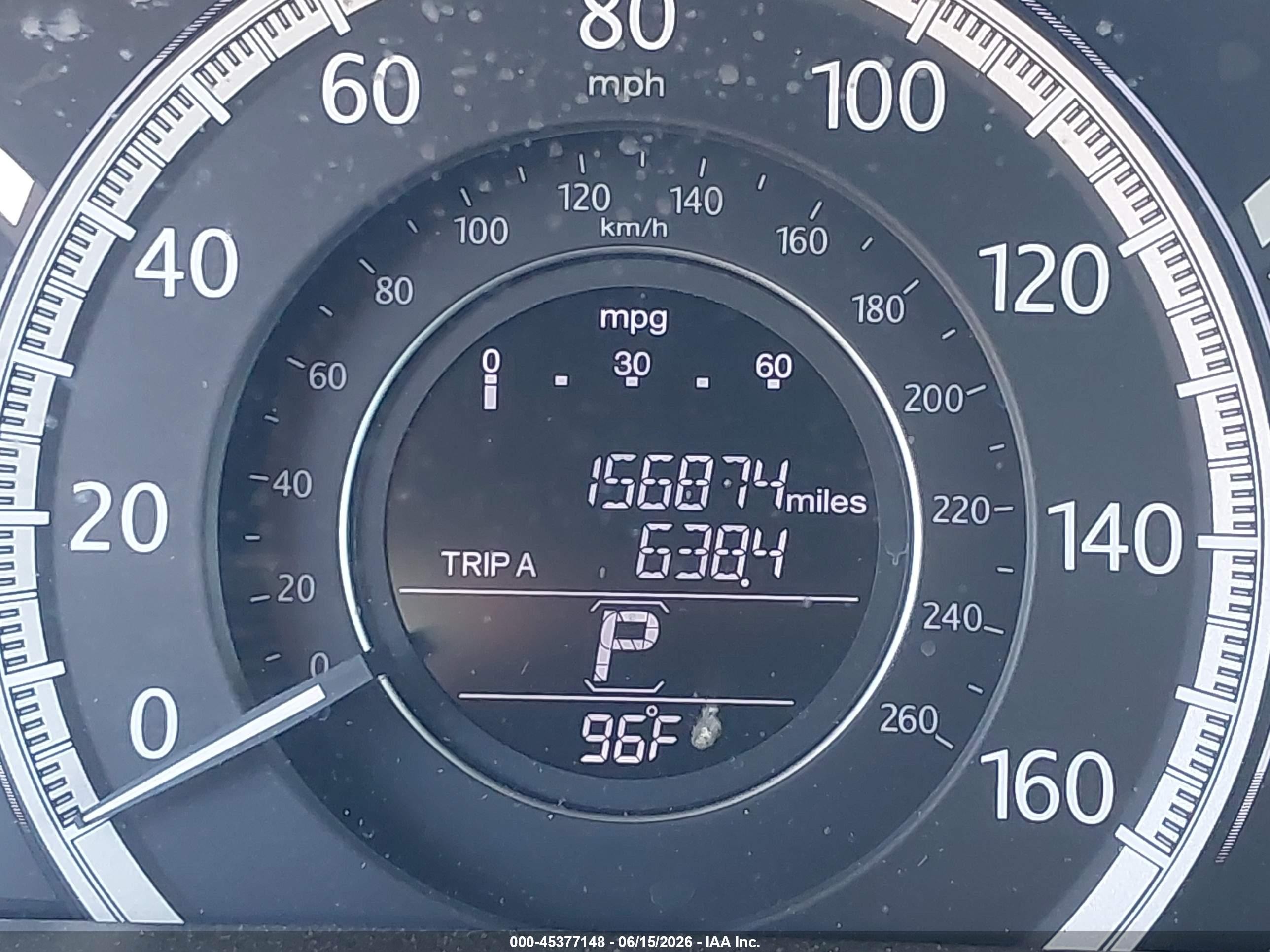 2015 Honda Accord Ex Gray vin: 1HGCR2F72FA207948