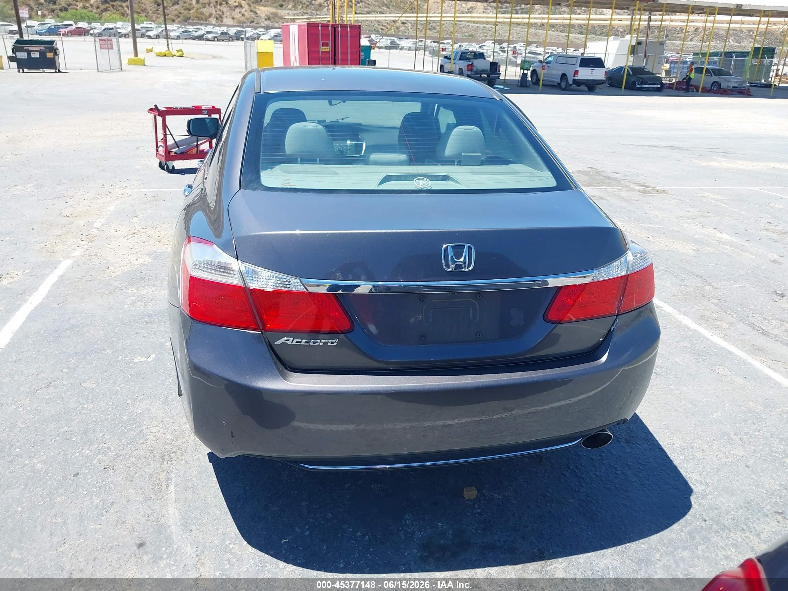 2015 Honda Accord Ex Gray vin: 1HGCR2F72FA207948