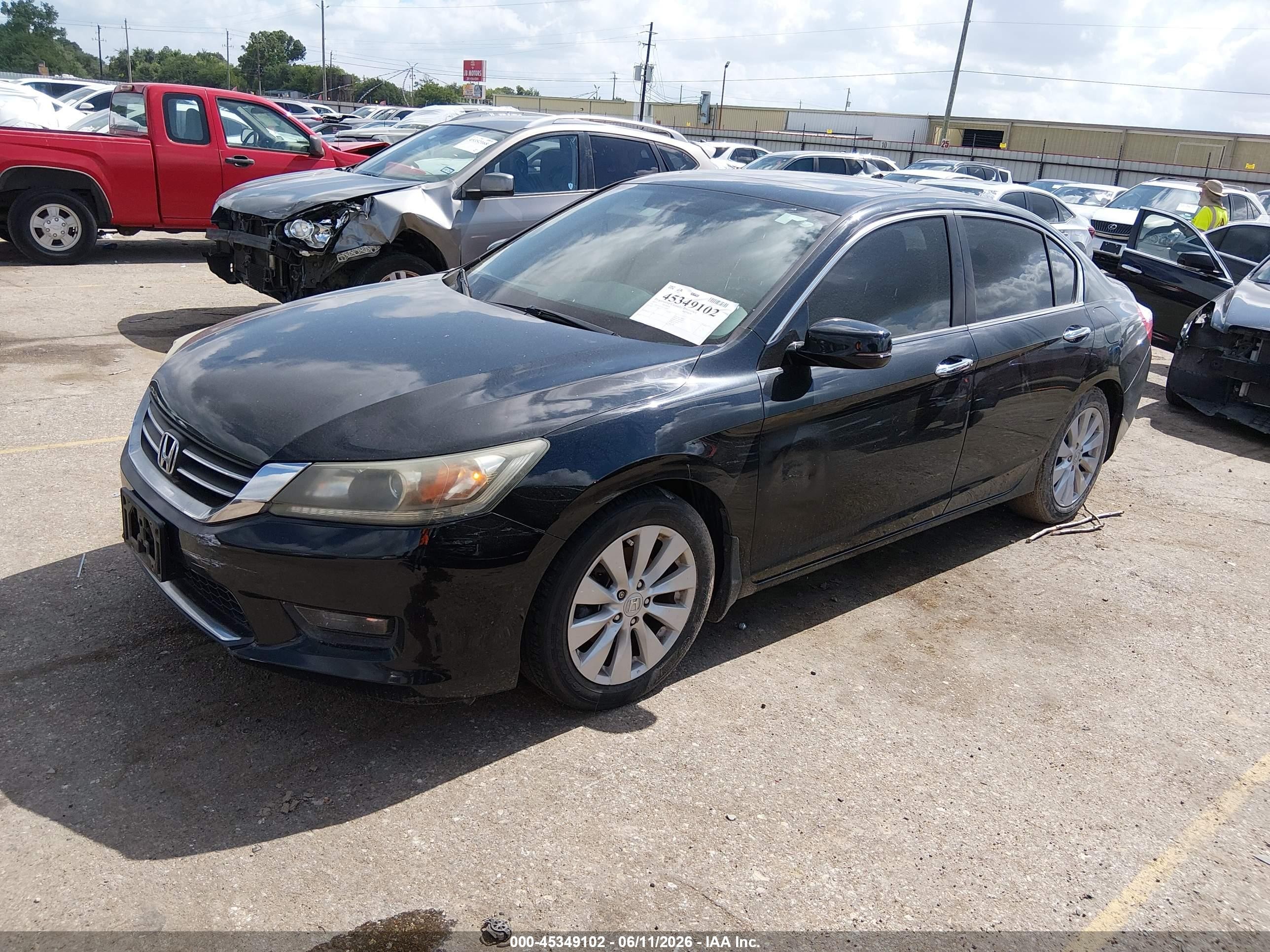 2015 Honda Accord Ex Black vin: 1HGCR2F72FA220845