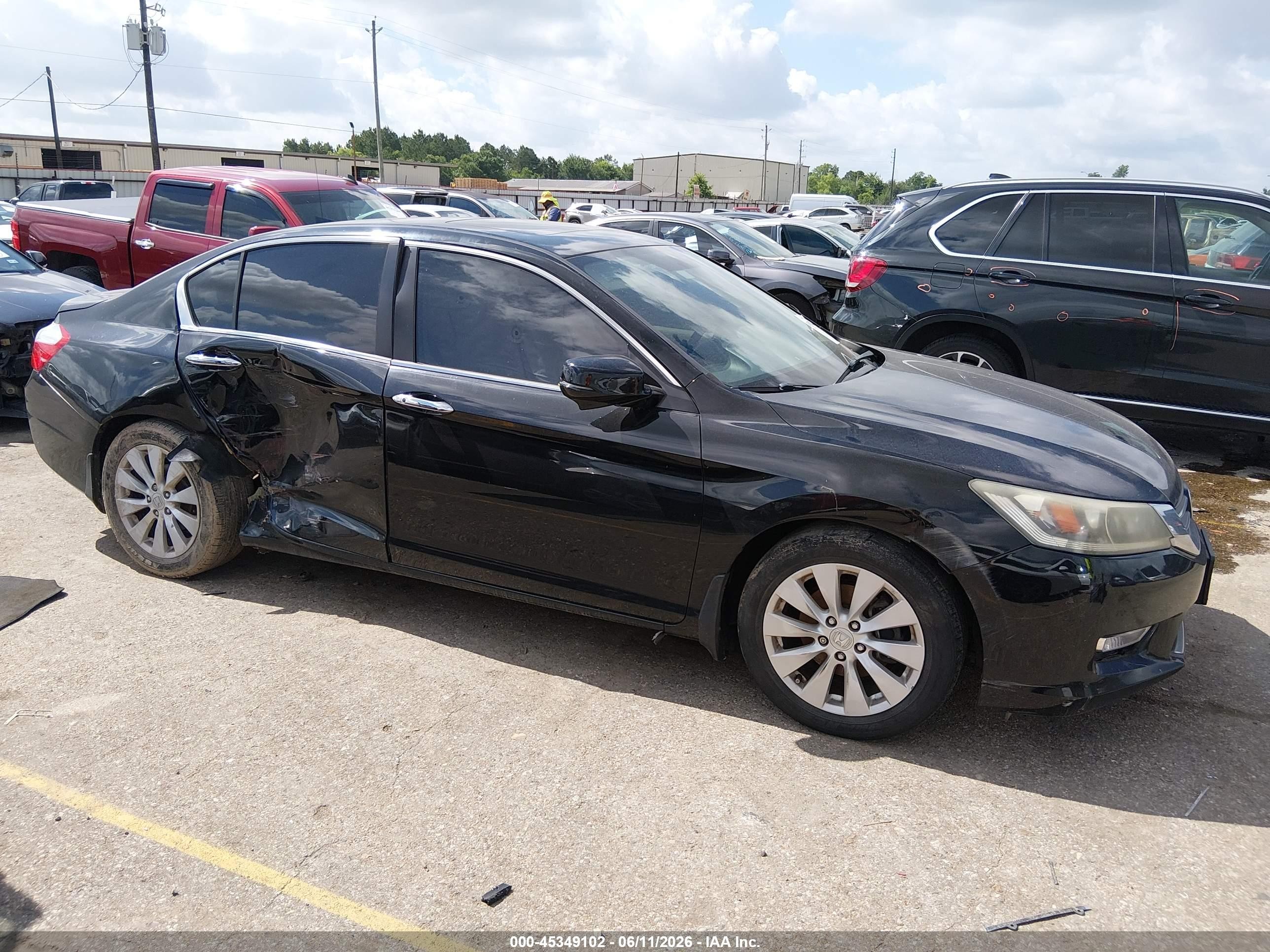 2015 Honda Accord Ex Black vin: 1HGCR2F72FA220845