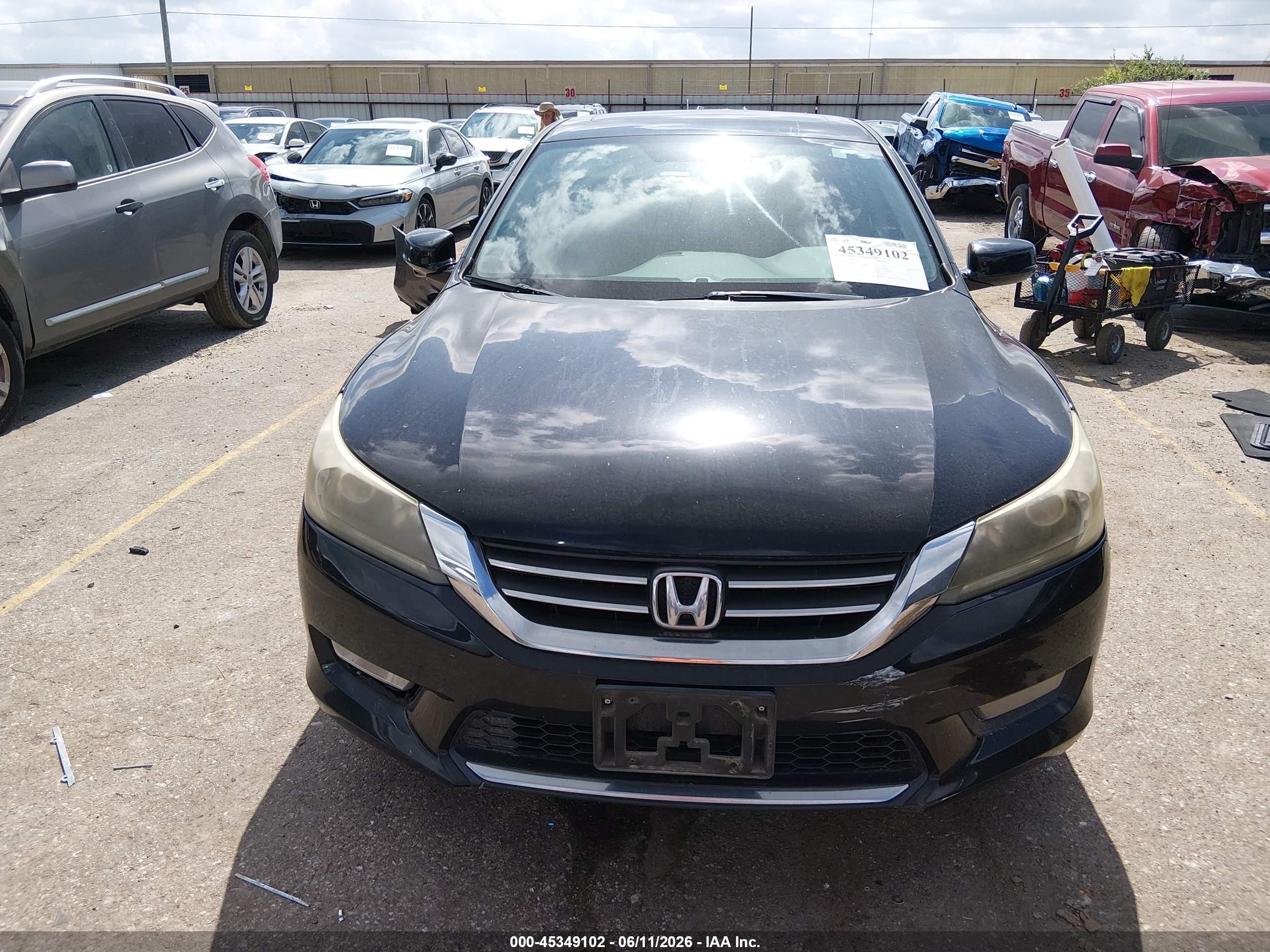 2015 Honda Accord Ex Black vin: 1HGCR2F72FA220845