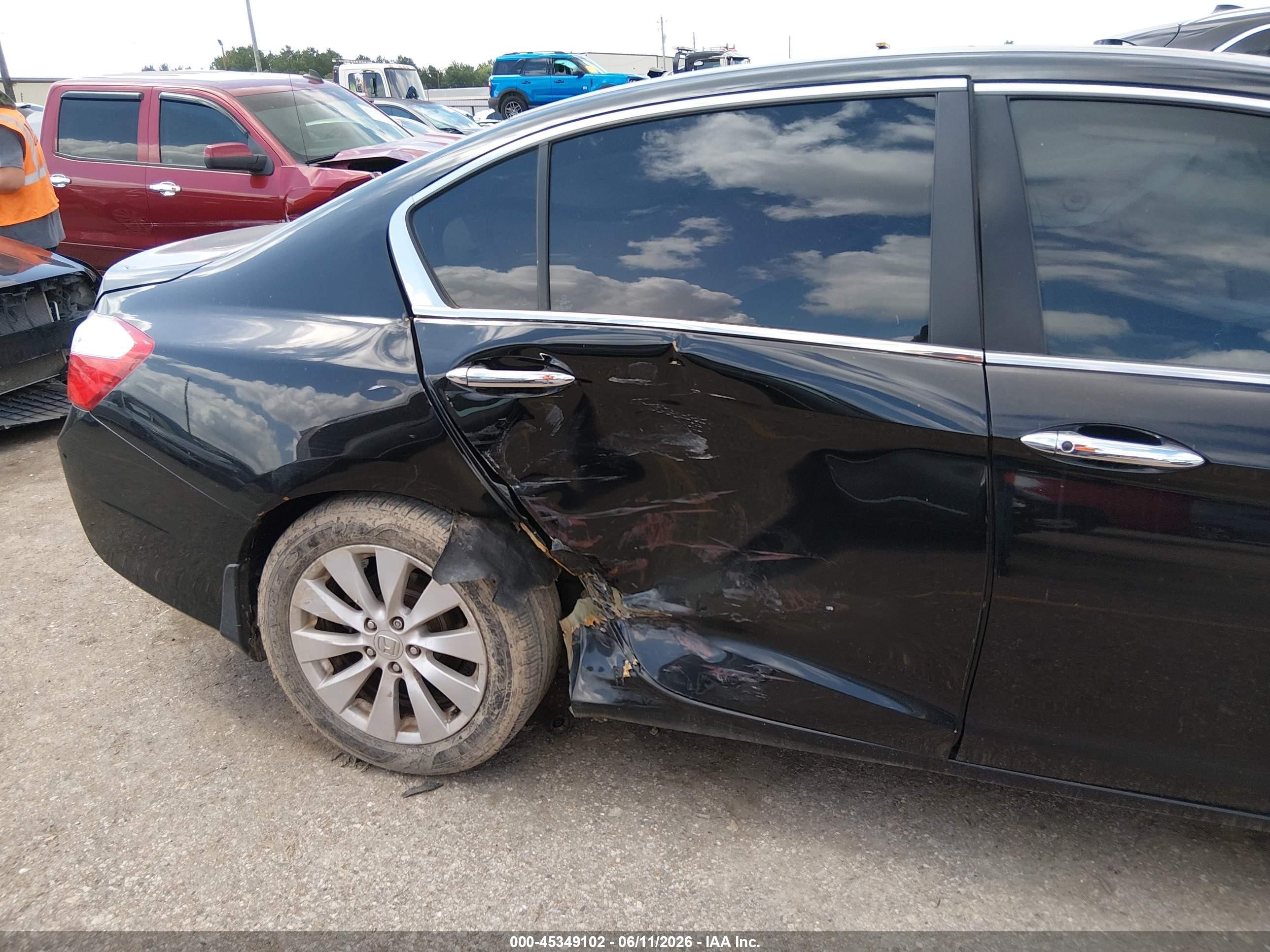 2015 Honda Accord Ex Black vin: 1HGCR2F72FA220845