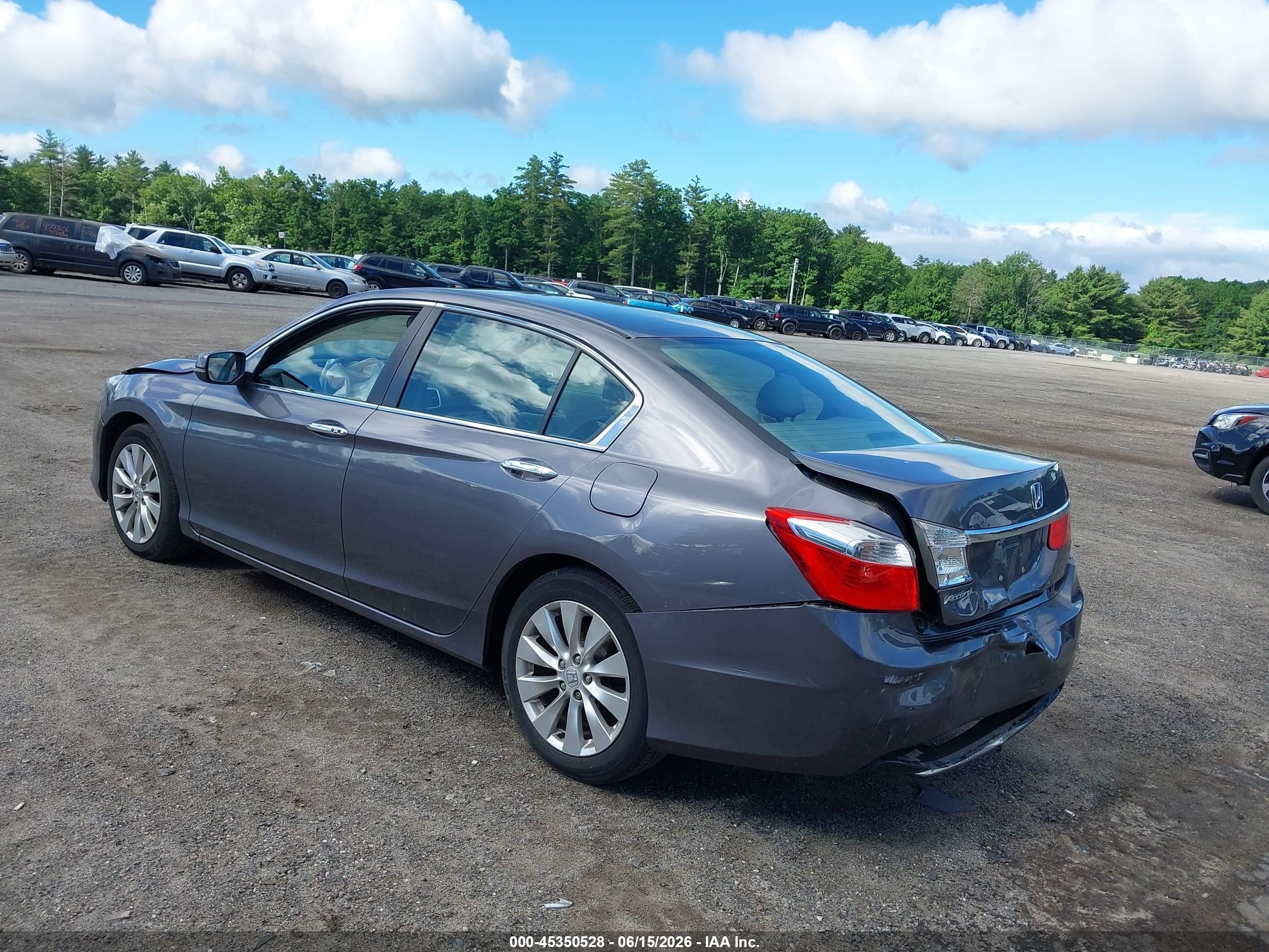 2015 Honda Accord Ex Gray vin: 1HGCR2F72FA252436