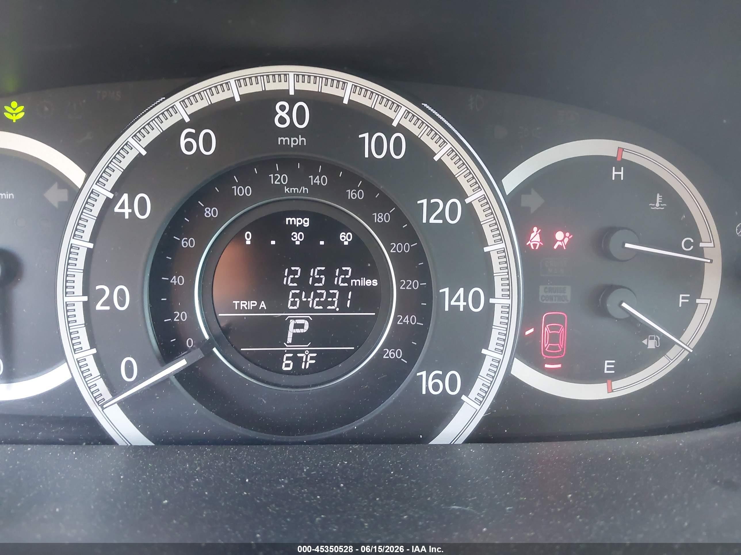 2015 Honda Accord Ex Gray vin: 1HGCR2F72FA252436