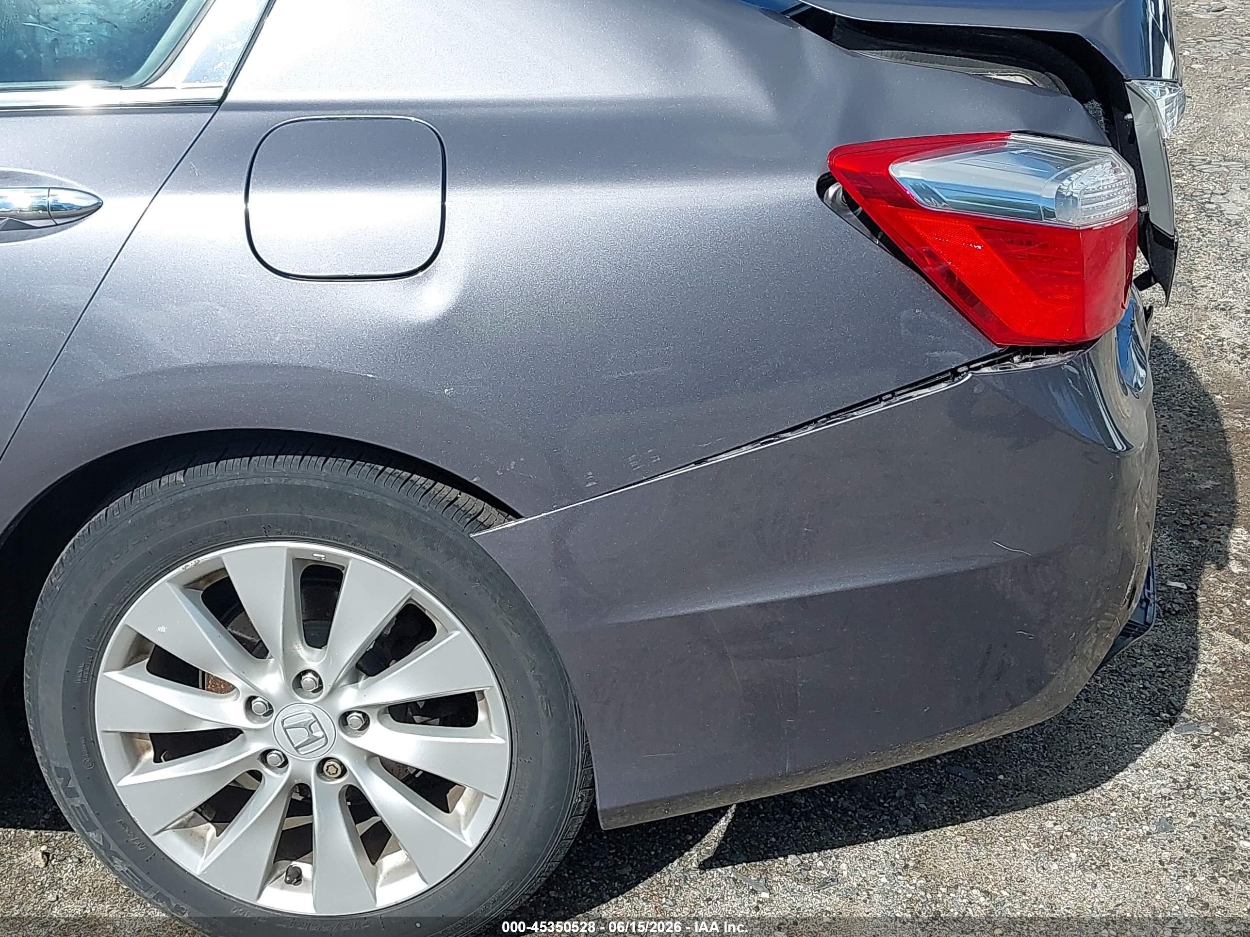 2015 Honda Accord Ex Gray vin: 1HGCR2F72FA252436