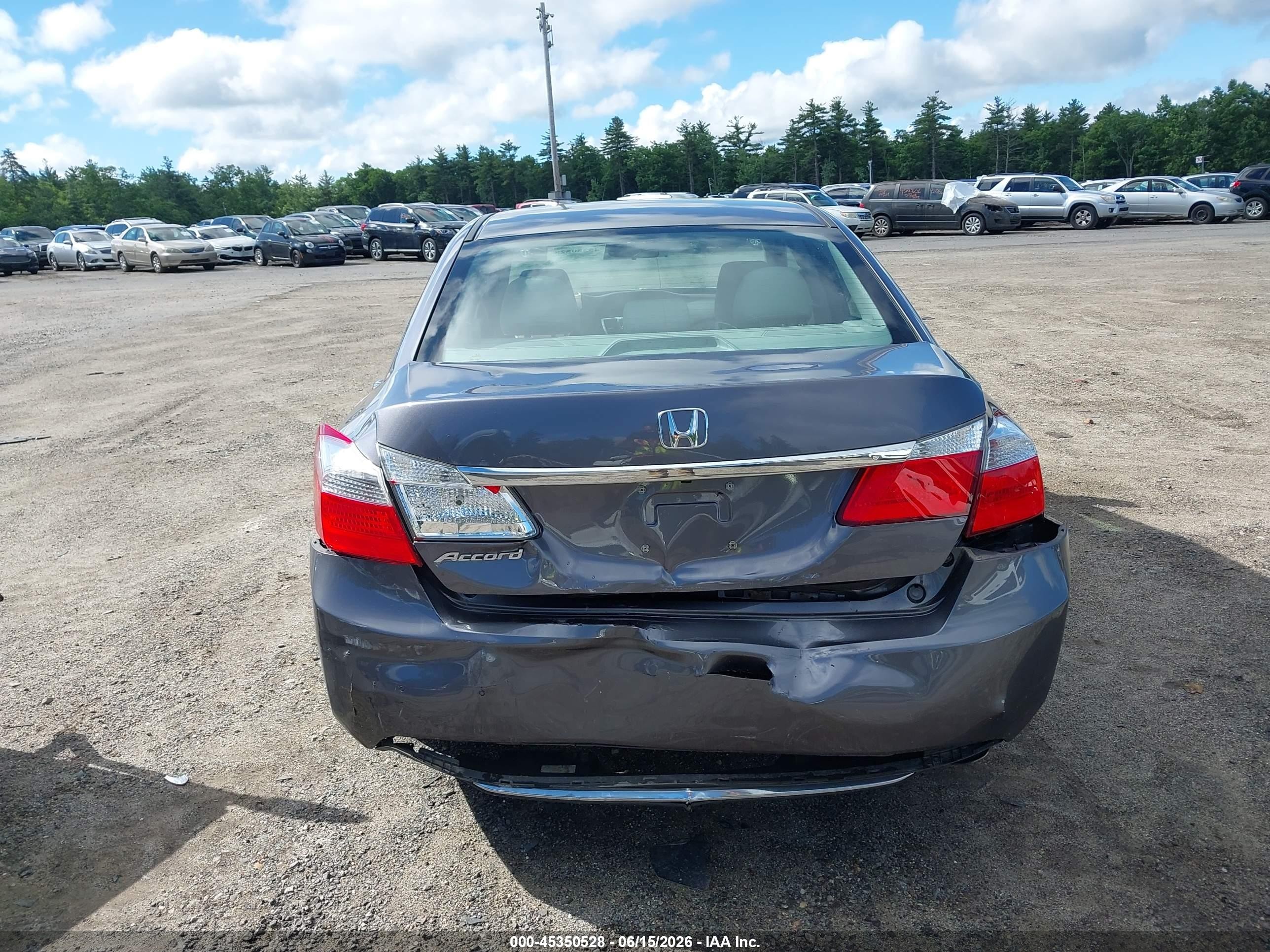 2015 Honda Accord Ex Gray vin: 1HGCR2F72FA252436