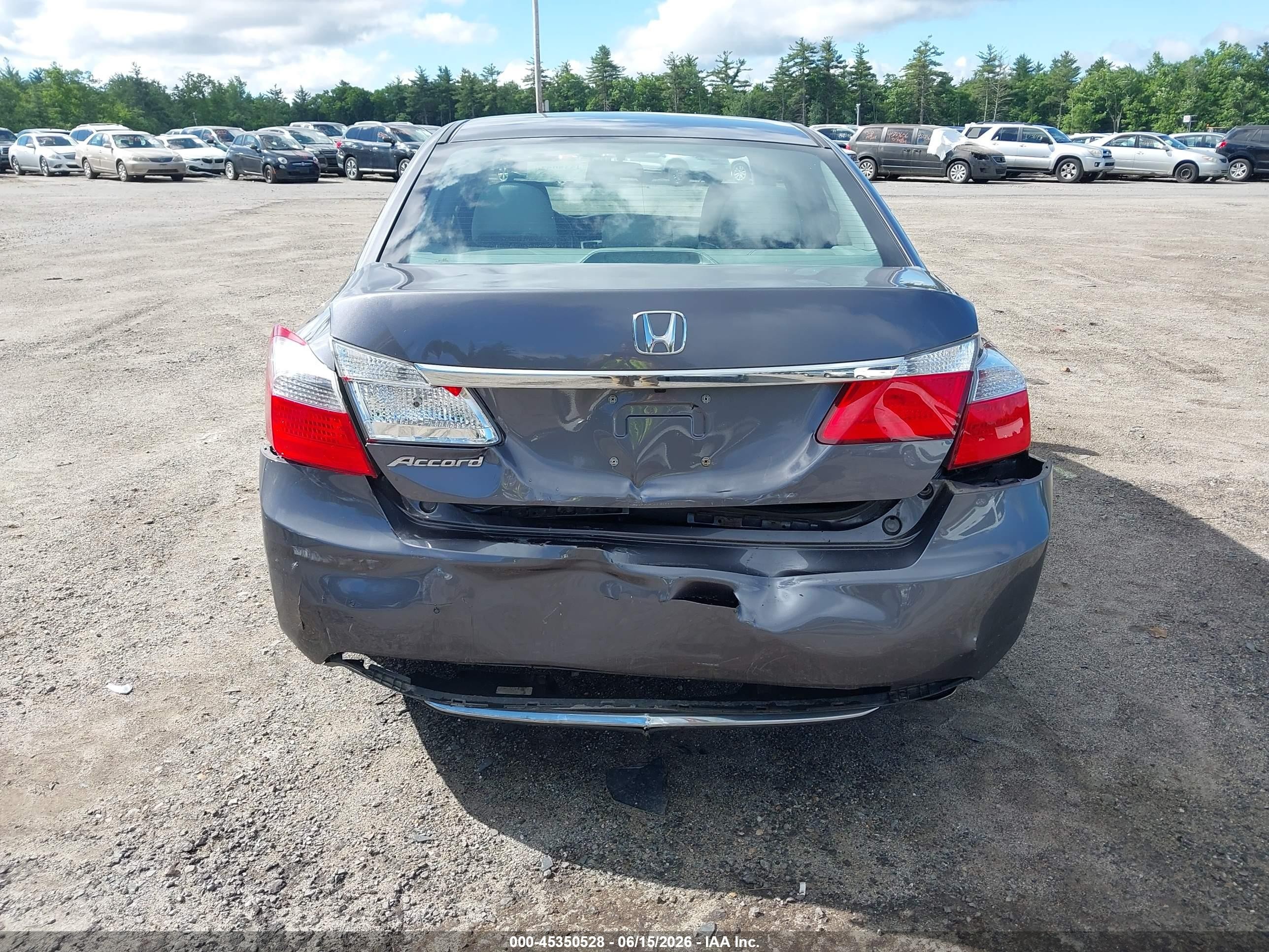 2015 Honda Accord Ex Gray vin: 1HGCR2F72FA252436