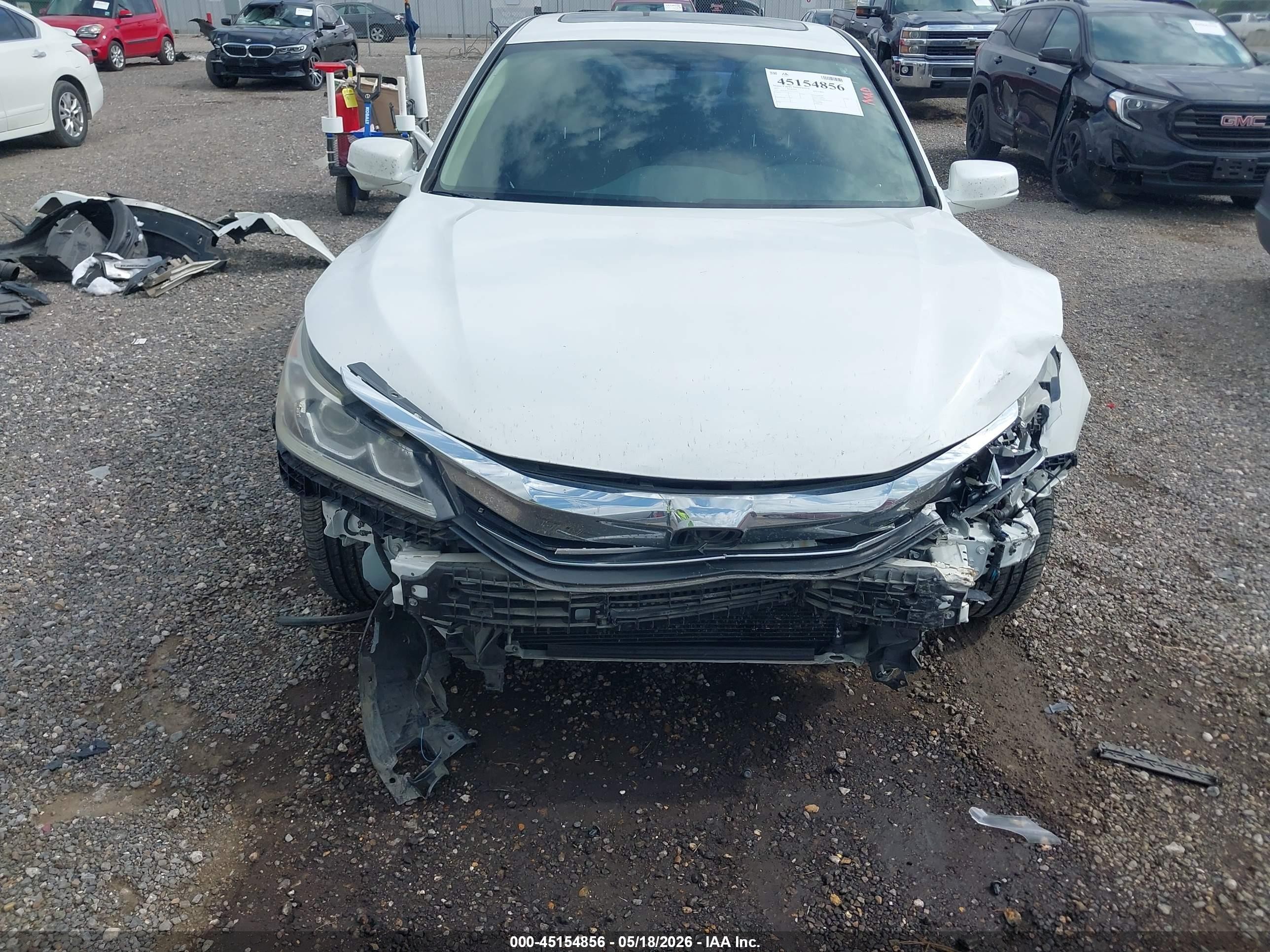 2017 Honda Accord Ex Белый vin: 1HGCR2F72HA115211