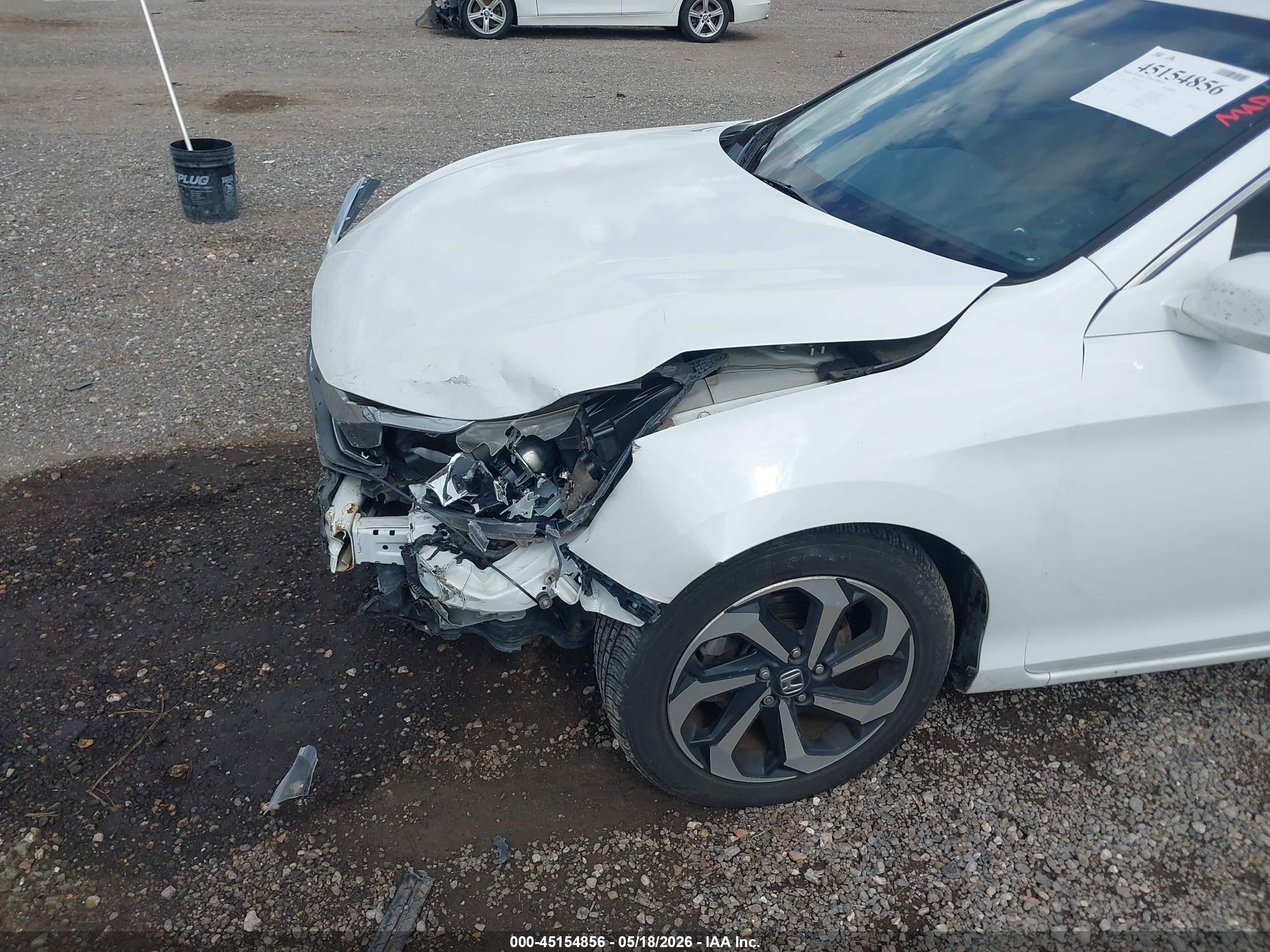 2017 Honda Accord Ex Белый vin: 1HGCR2F72HA115211