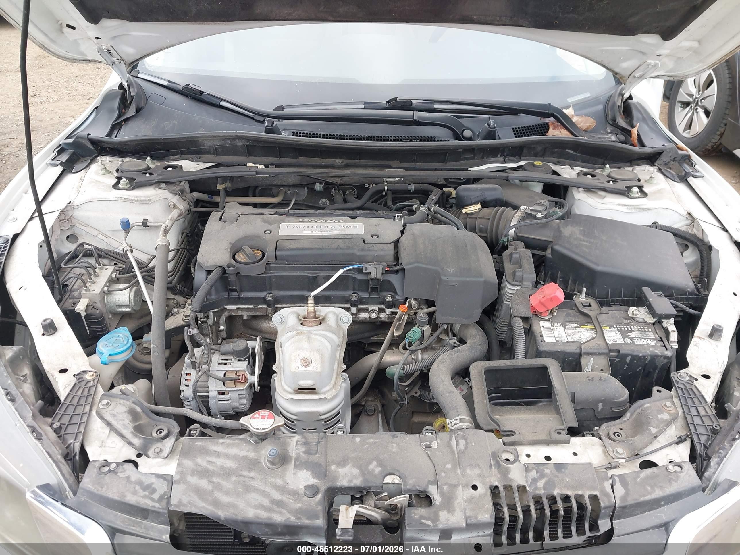 2013 Honda Accord Ex White vin: 1HGCR2F73DA006993
