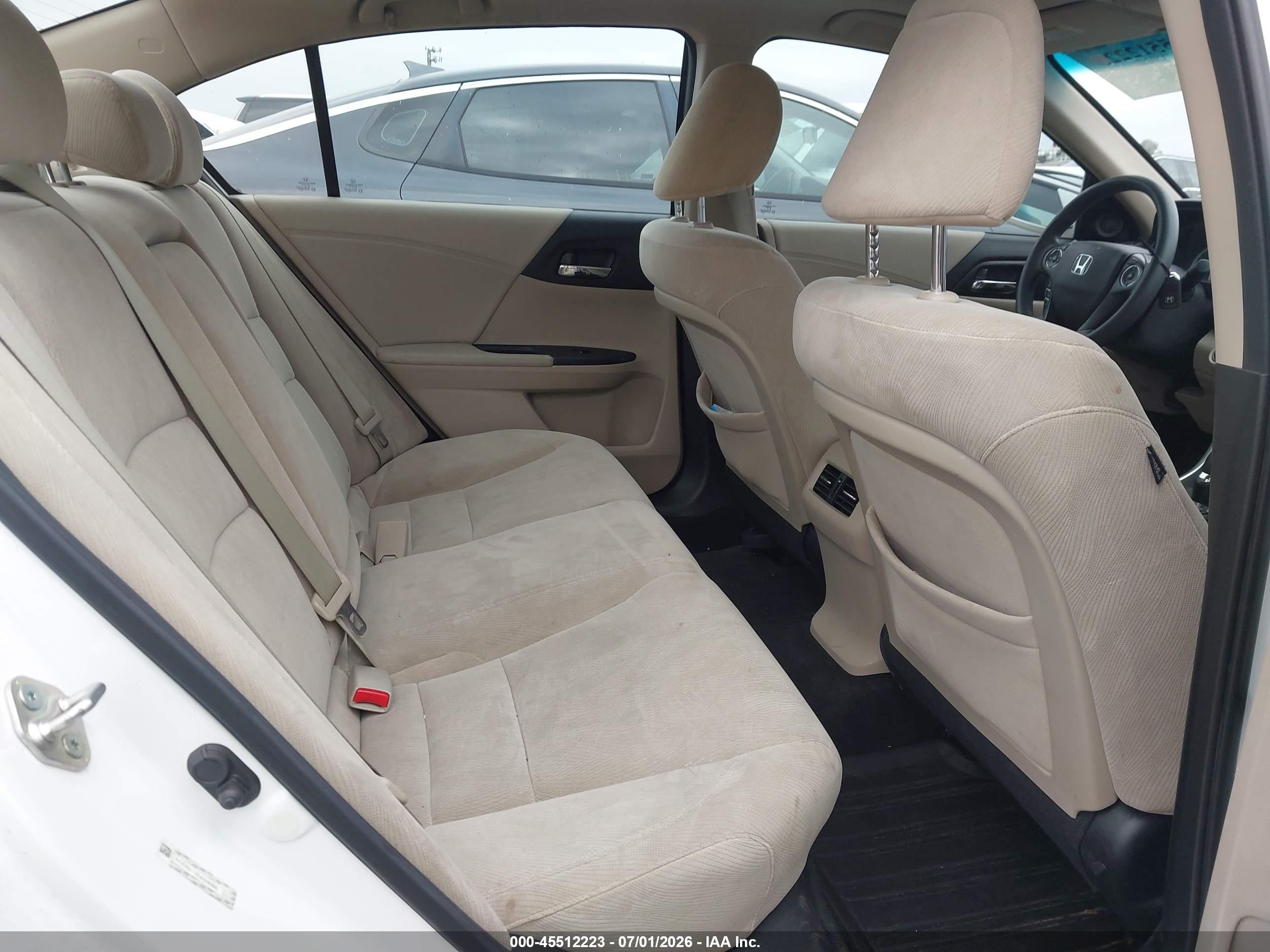 2013 Honda Accord Ex White vin: 1HGCR2F73DA006993