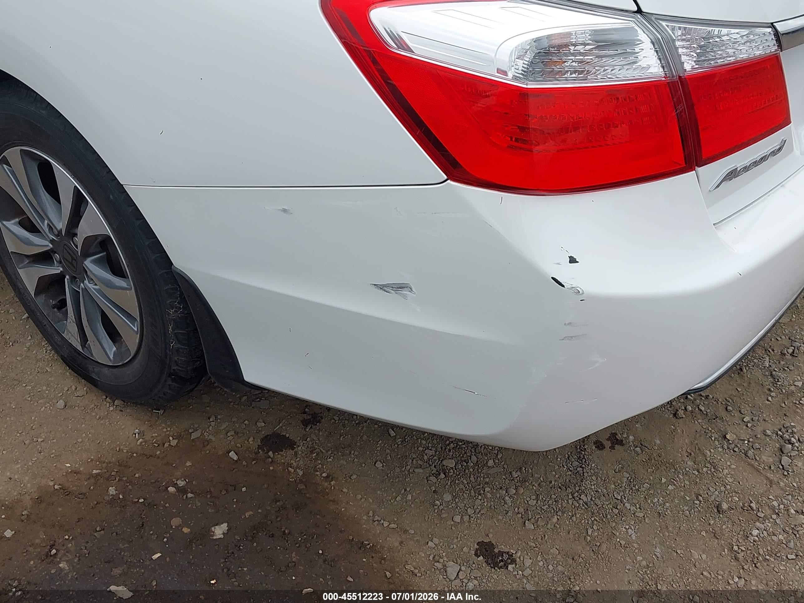 2013 Honda Accord Ex White vin: 1HGCR2F73DA006993