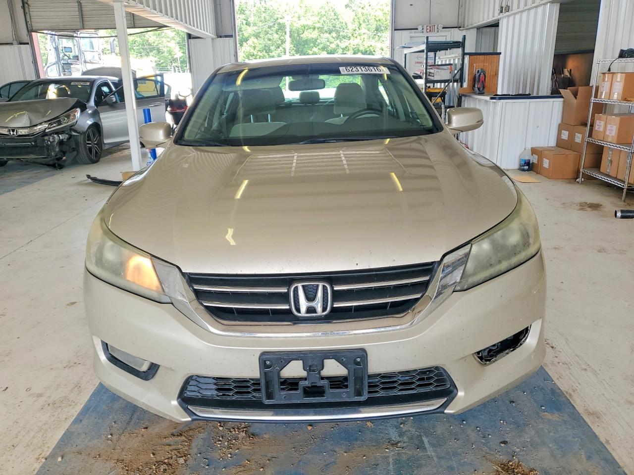 2013 Honda Accord Ex Beige vin: 1HGCR2F73DA008078