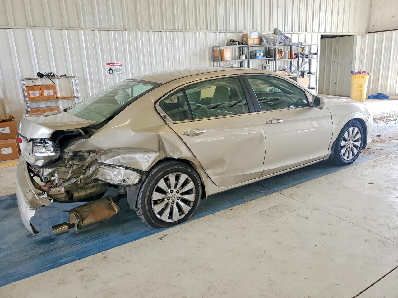 2013 Honda Accord Ex Beige vin: 1HGCR2F73DA008078
