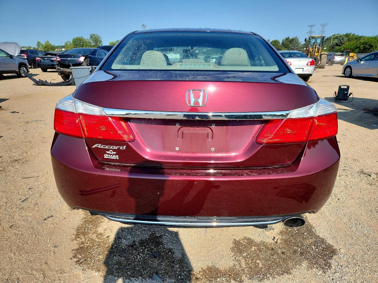 2013 Honda Accord Ex Maroon vin: 1HGCR2F73DA008985