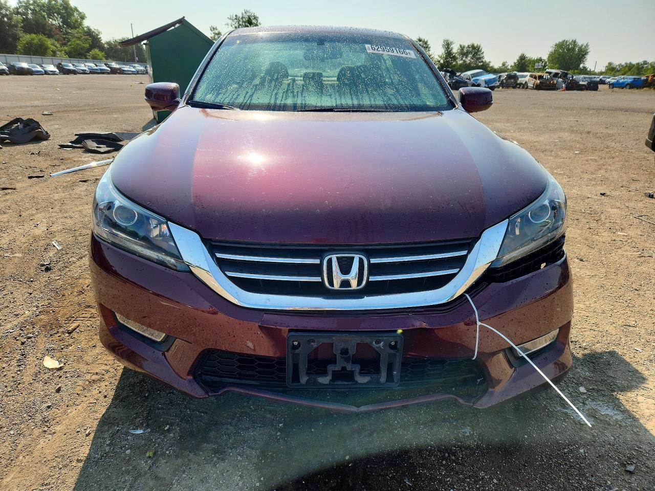 2013 Honda Accord Ex Maroon vin: 1HGCR2F73DA008985