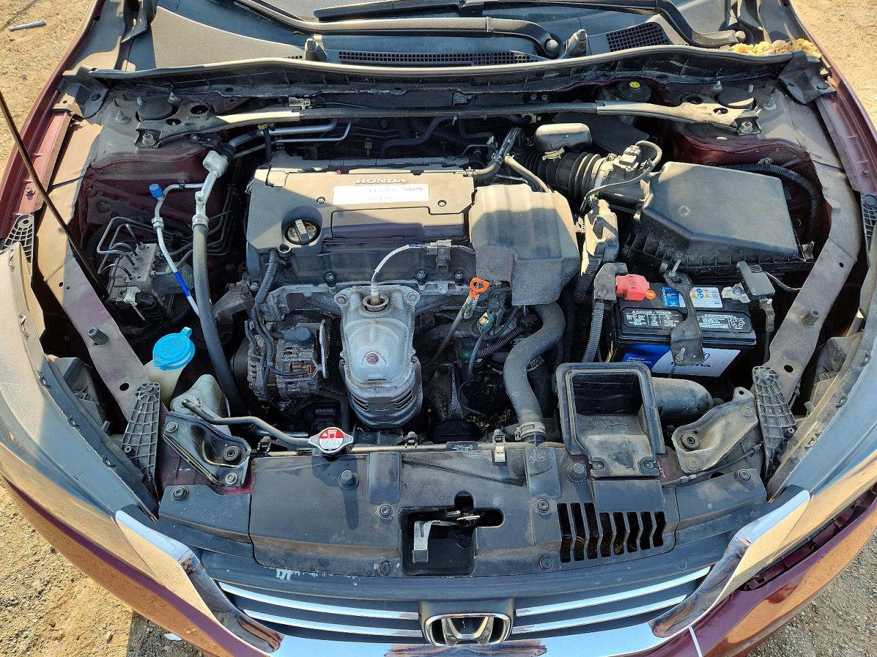 2013 Honda Accord Ex Maroon vin: 1HGCR2F73DA008985