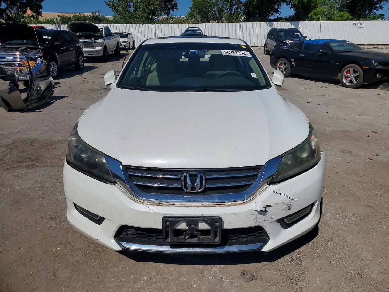 2013 Honda Accord Ex Белый vin: 1HGCR2F73DA027679