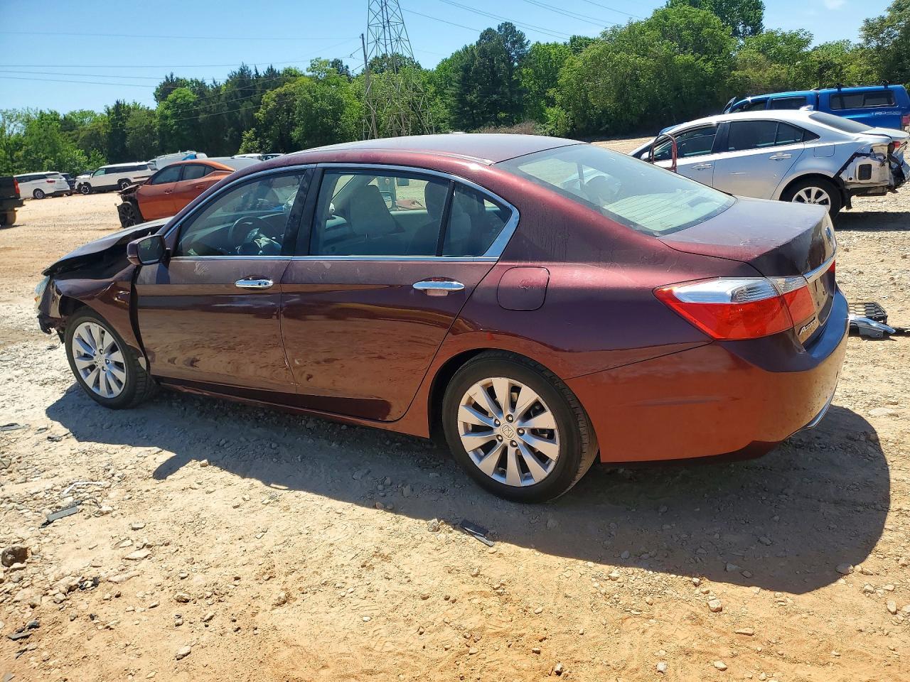 2013 Honda Accord Ex Red vin: 1HGCR2F73DA039394