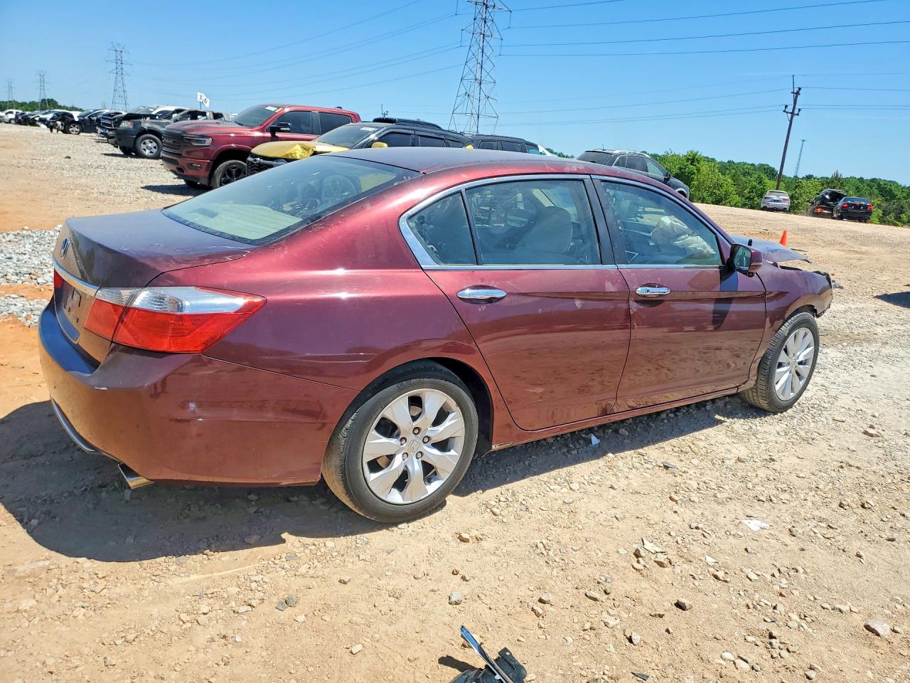 2013 Honda Accord Ex Red vin: 1HGCR2F73DA039394