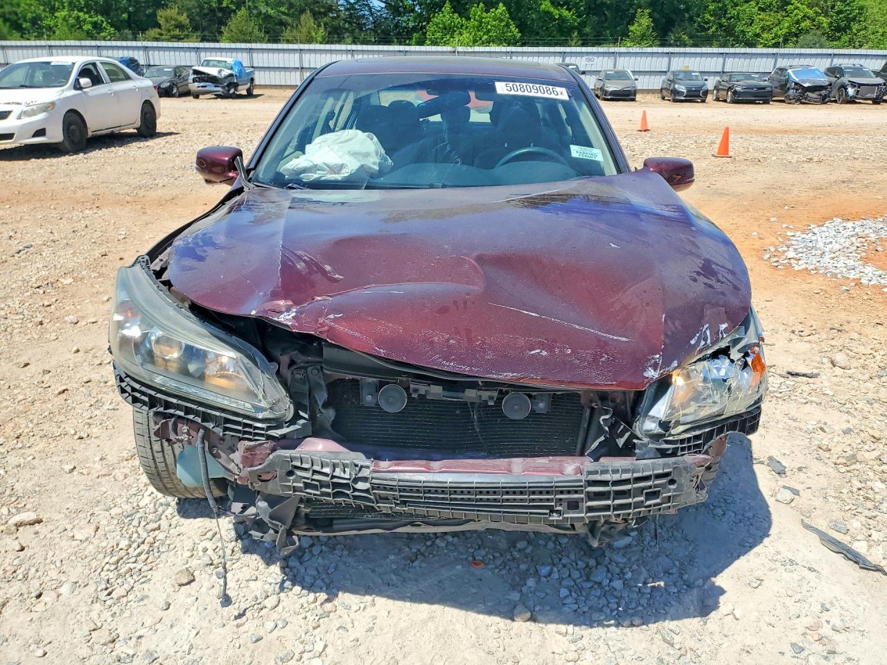 2013 Honda Accord Ex Red vin: 1HGCR2F73DA039394