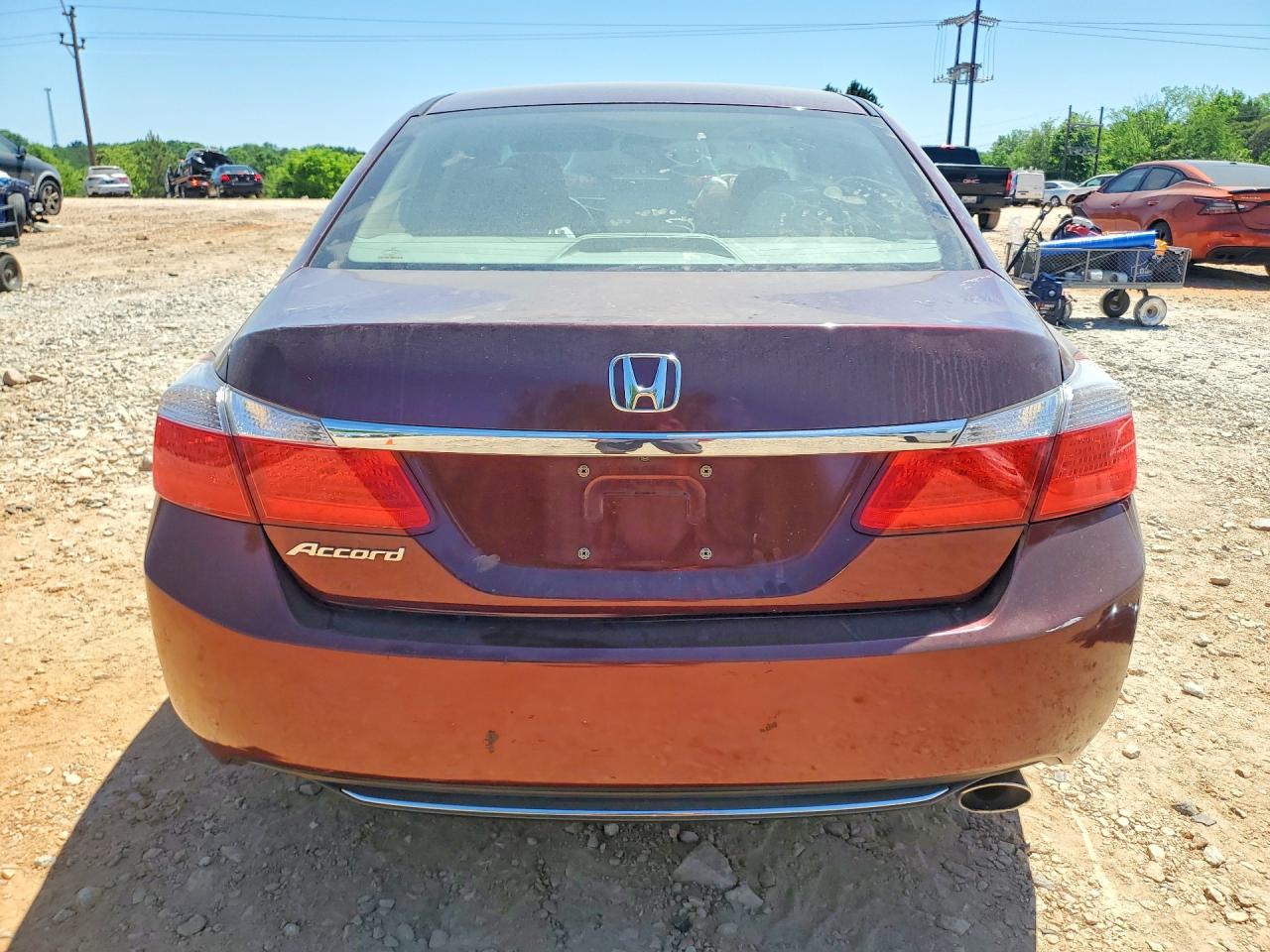 2013 Honda Accord Ex Red vin: 1HGCR2F73DA039394