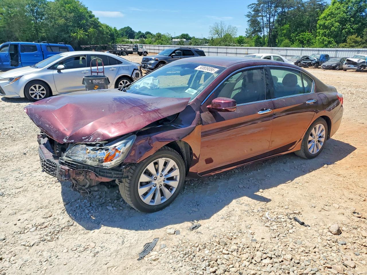 2013 Honda Accord Ex Red vin: 1HGCR2F73DA039394