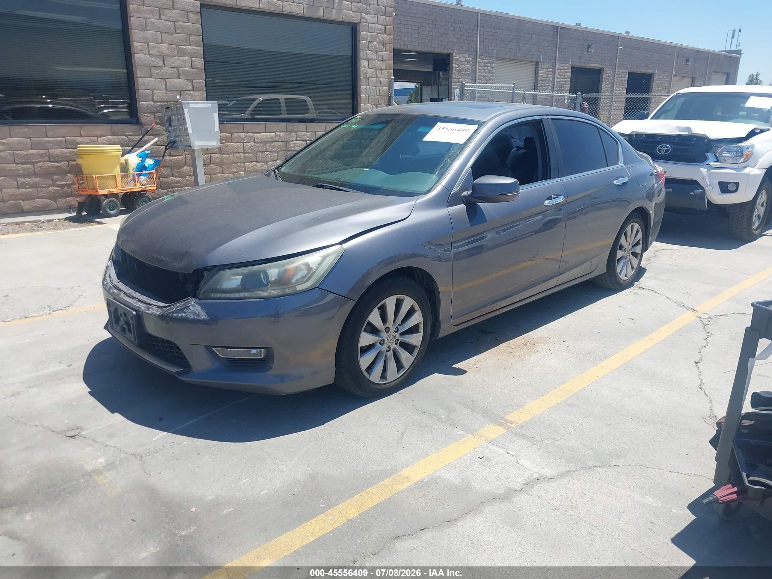 2013 Honda Accord Ex Blue vin: 1HGCR2F73DA089714